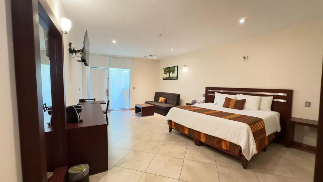 Bed in Hotel Quinta Tequisquiapan