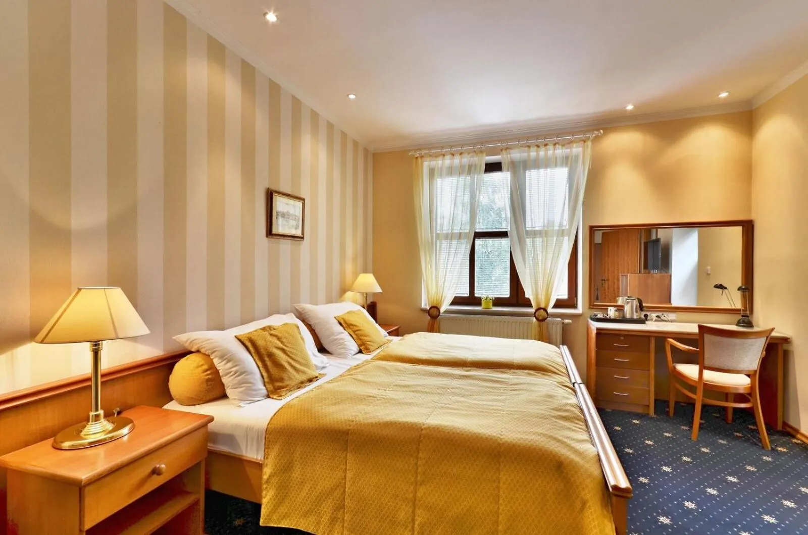 Bed in Hotel Villa Conti