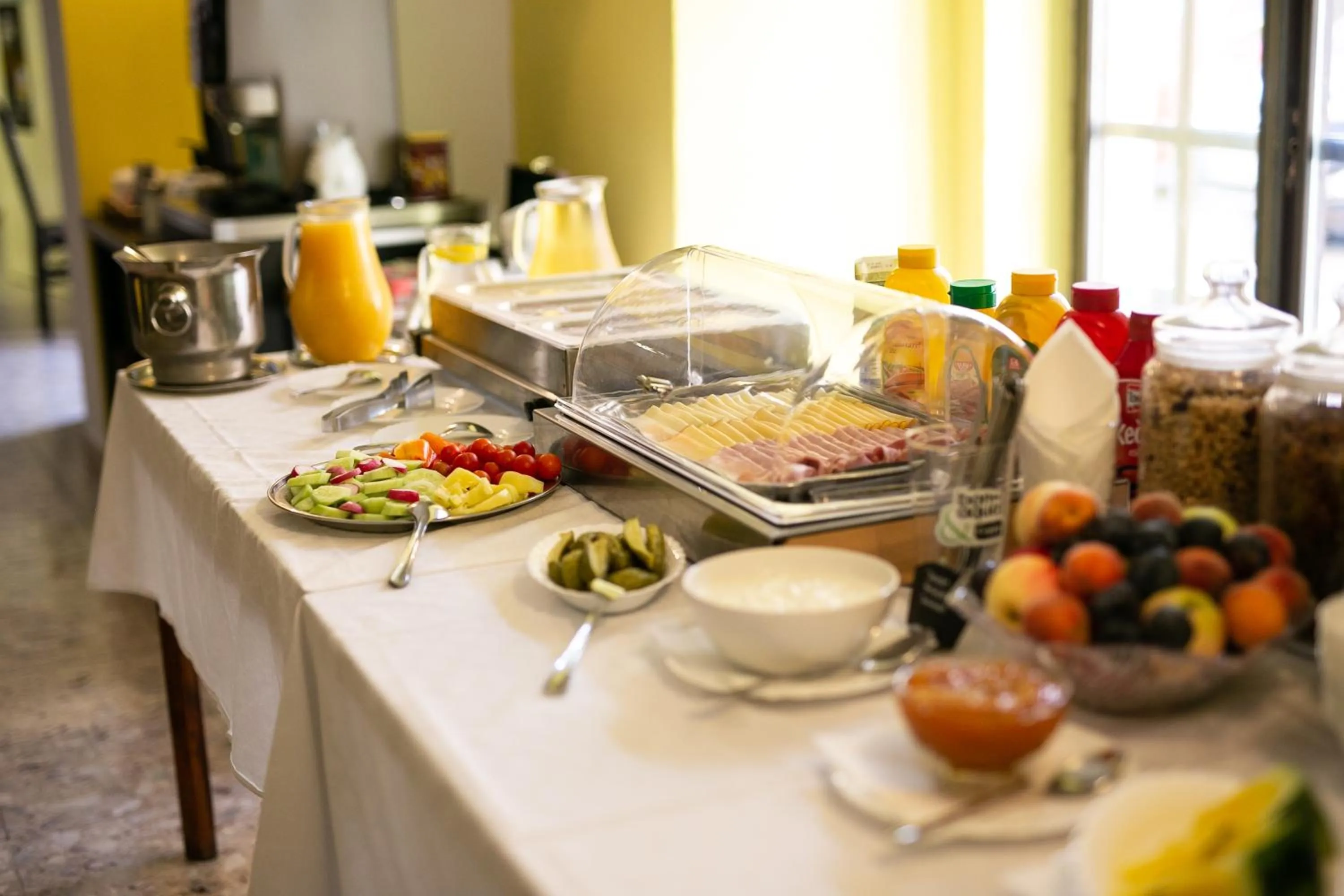 Buffet breakfast in Hotel Morava