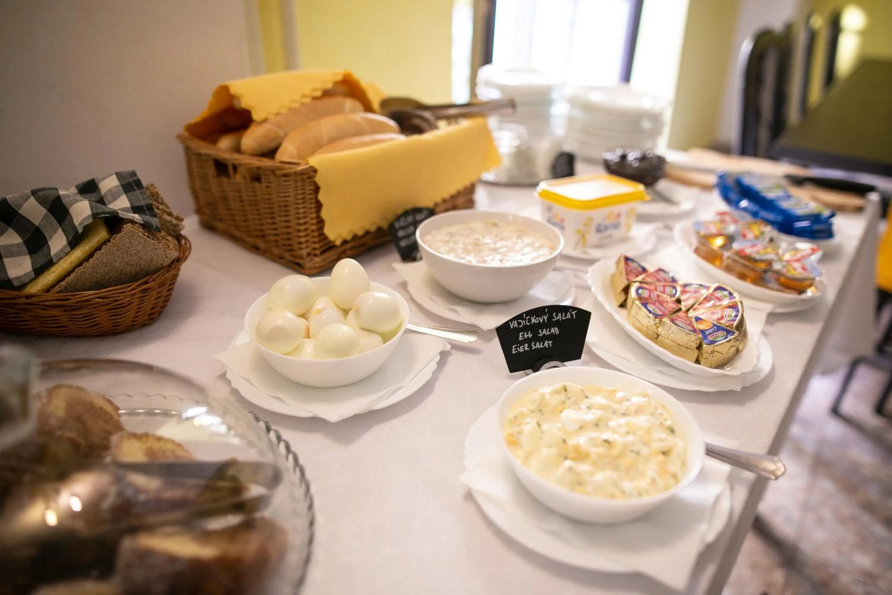 Buffet breakfast in Hotel Morava