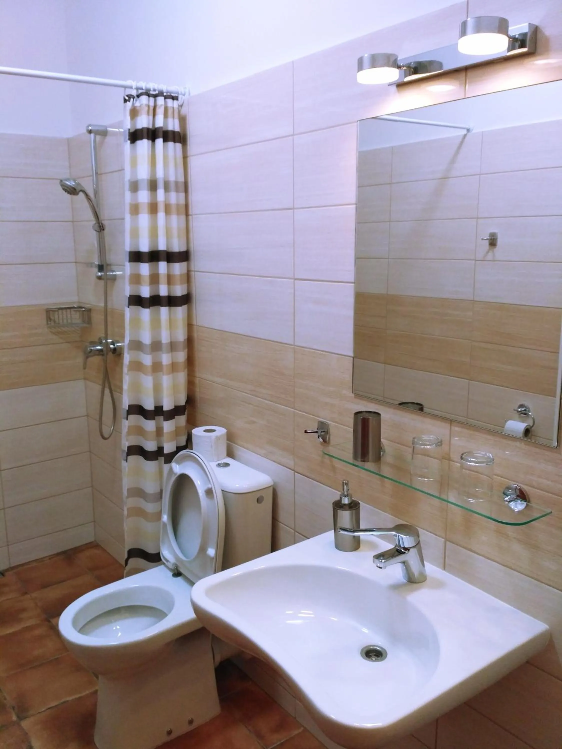 Shower in Hotel Morava