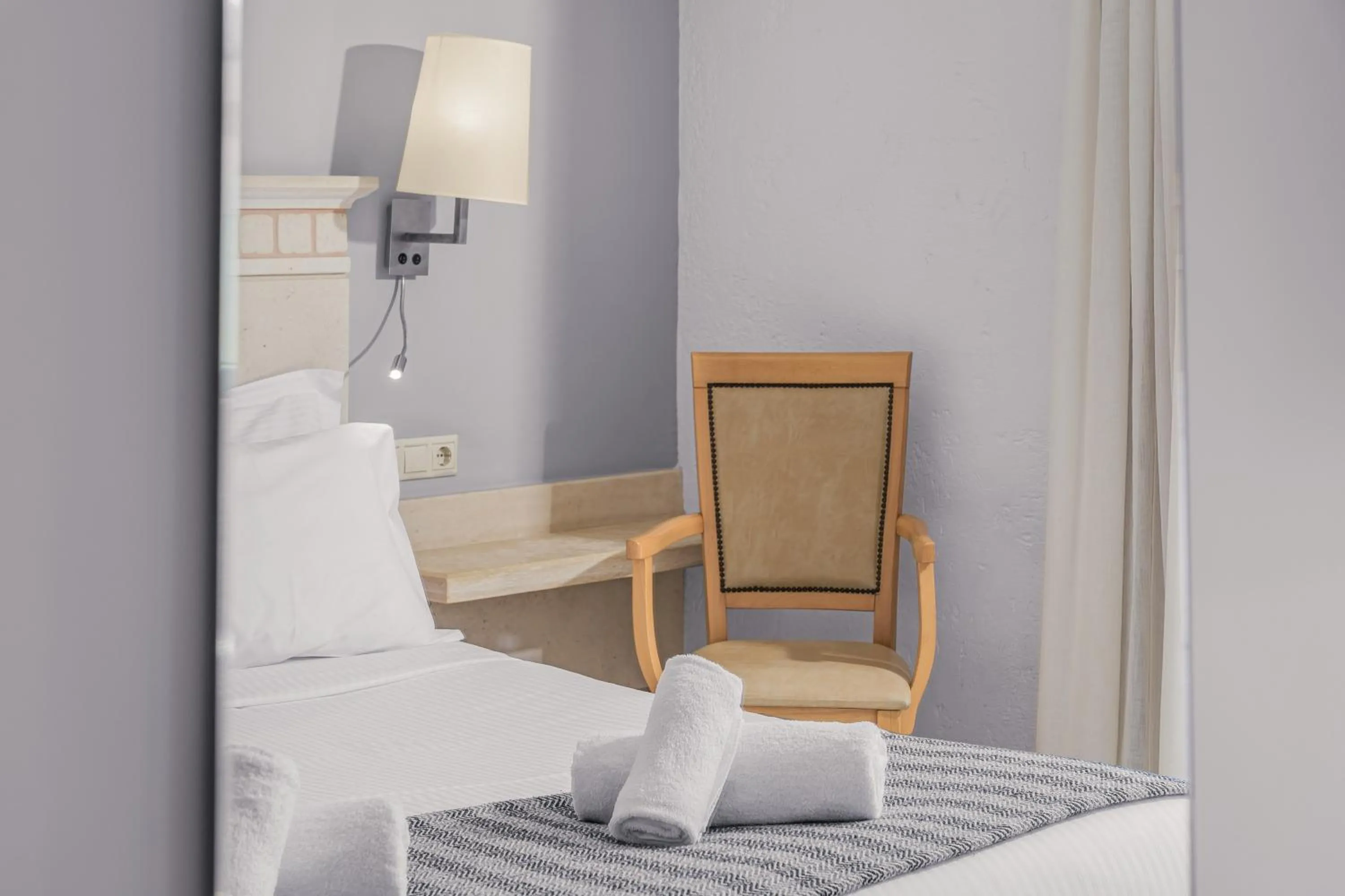 Bed in Glaros Beach Hotel