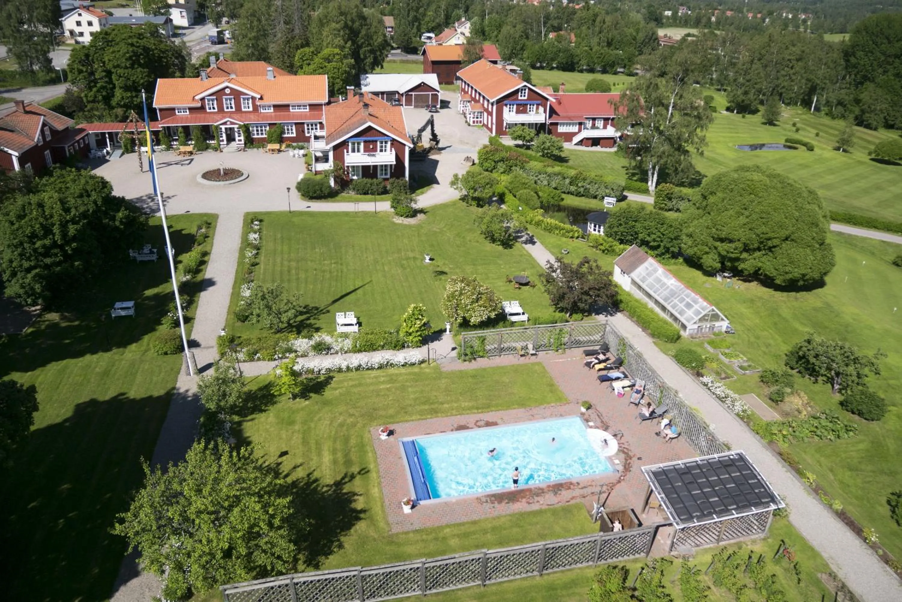 Bird's eye view in Järvsöbaden