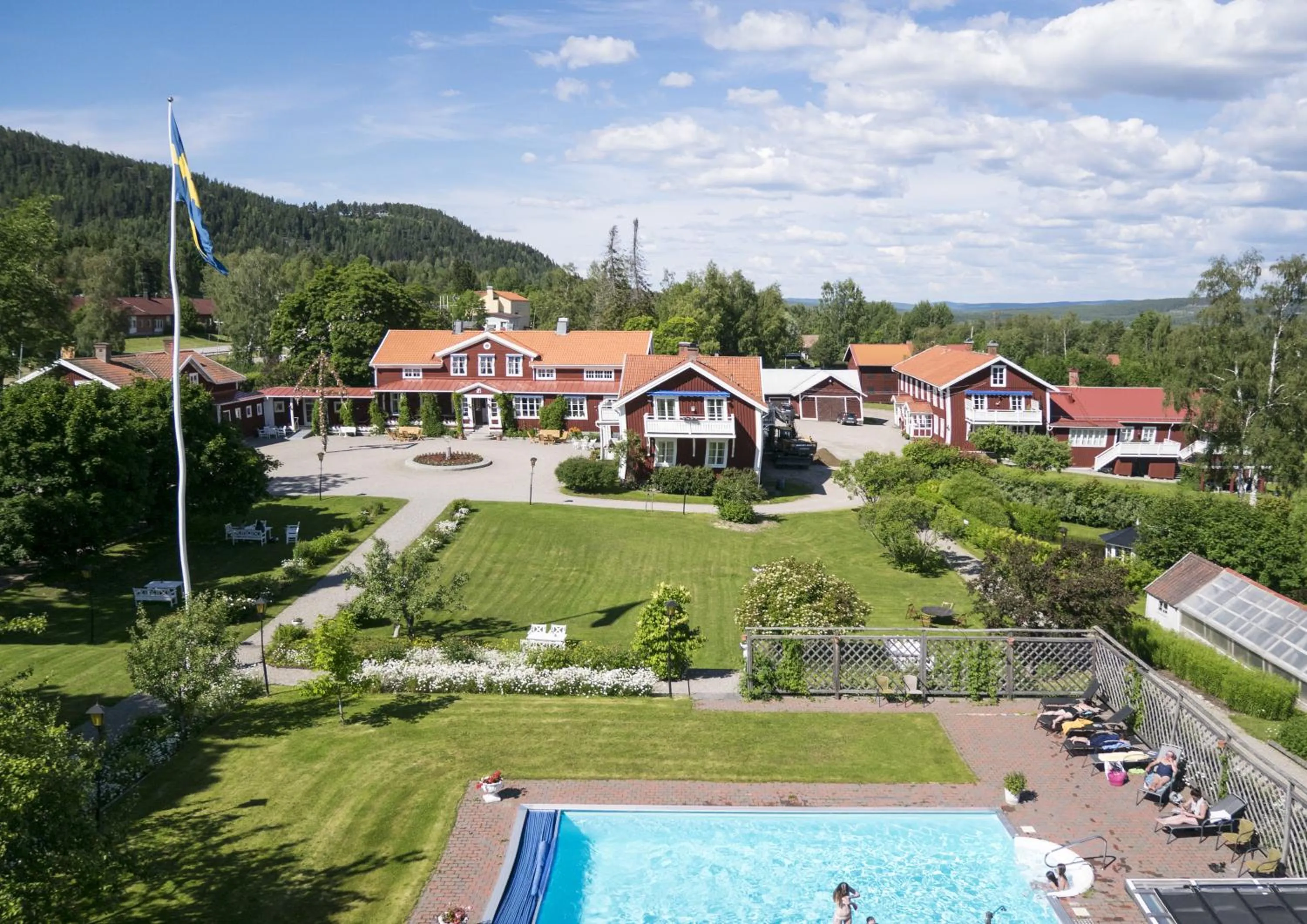 Bird's eye view in Järvsöbaden