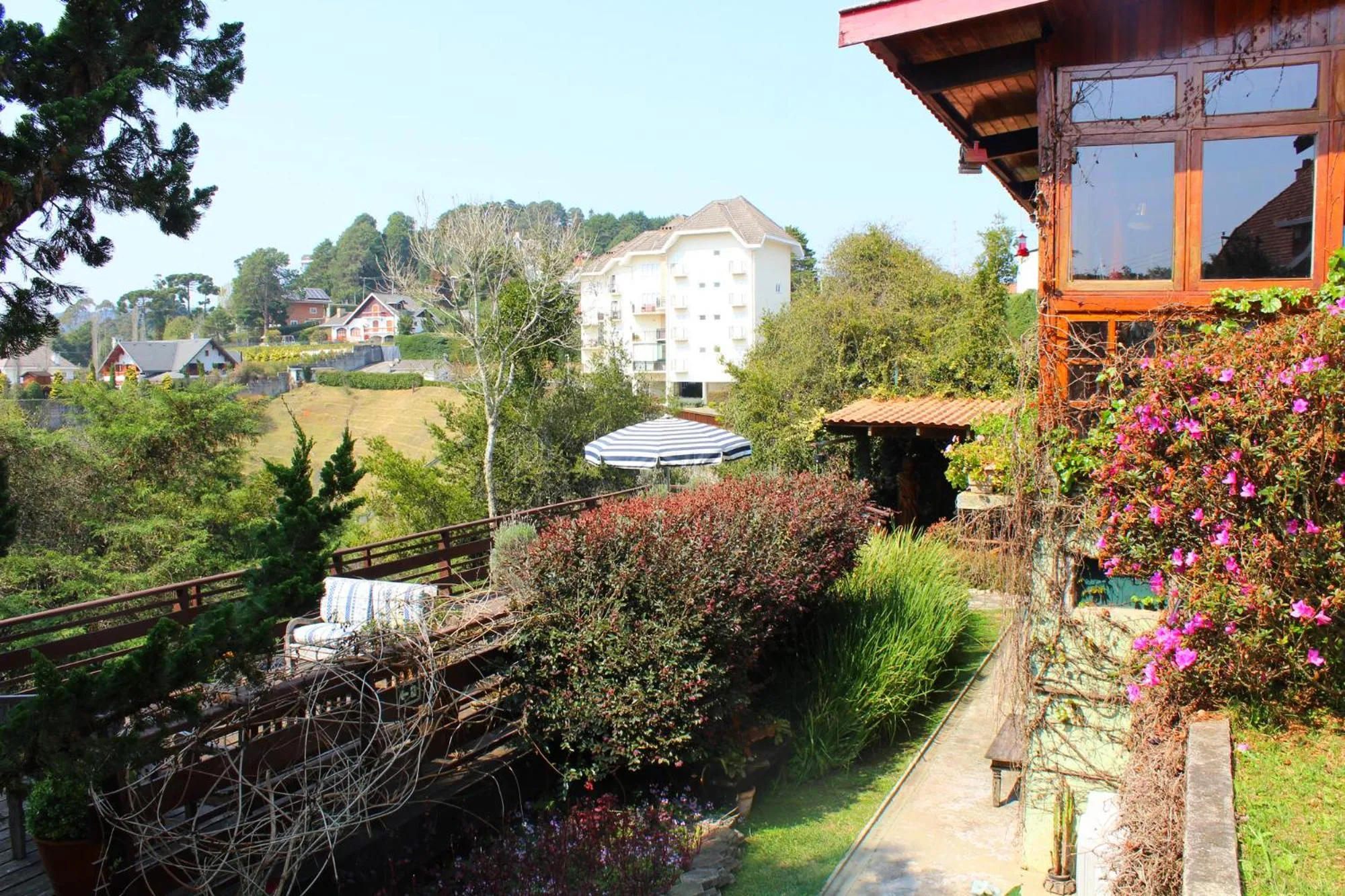 Garden view in Pousada Benevento