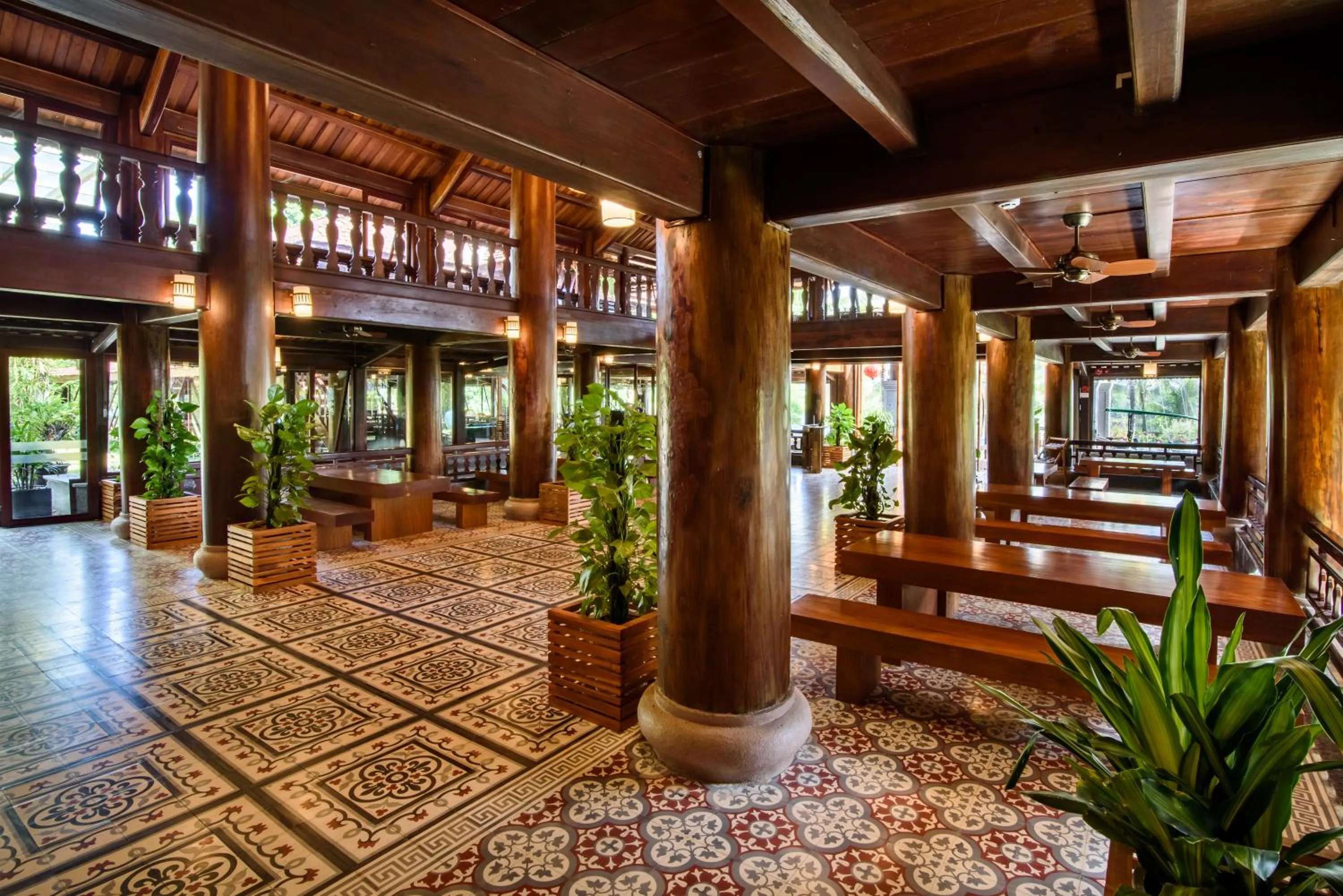 Patio in Sankofa Village Hill Resort & Spa