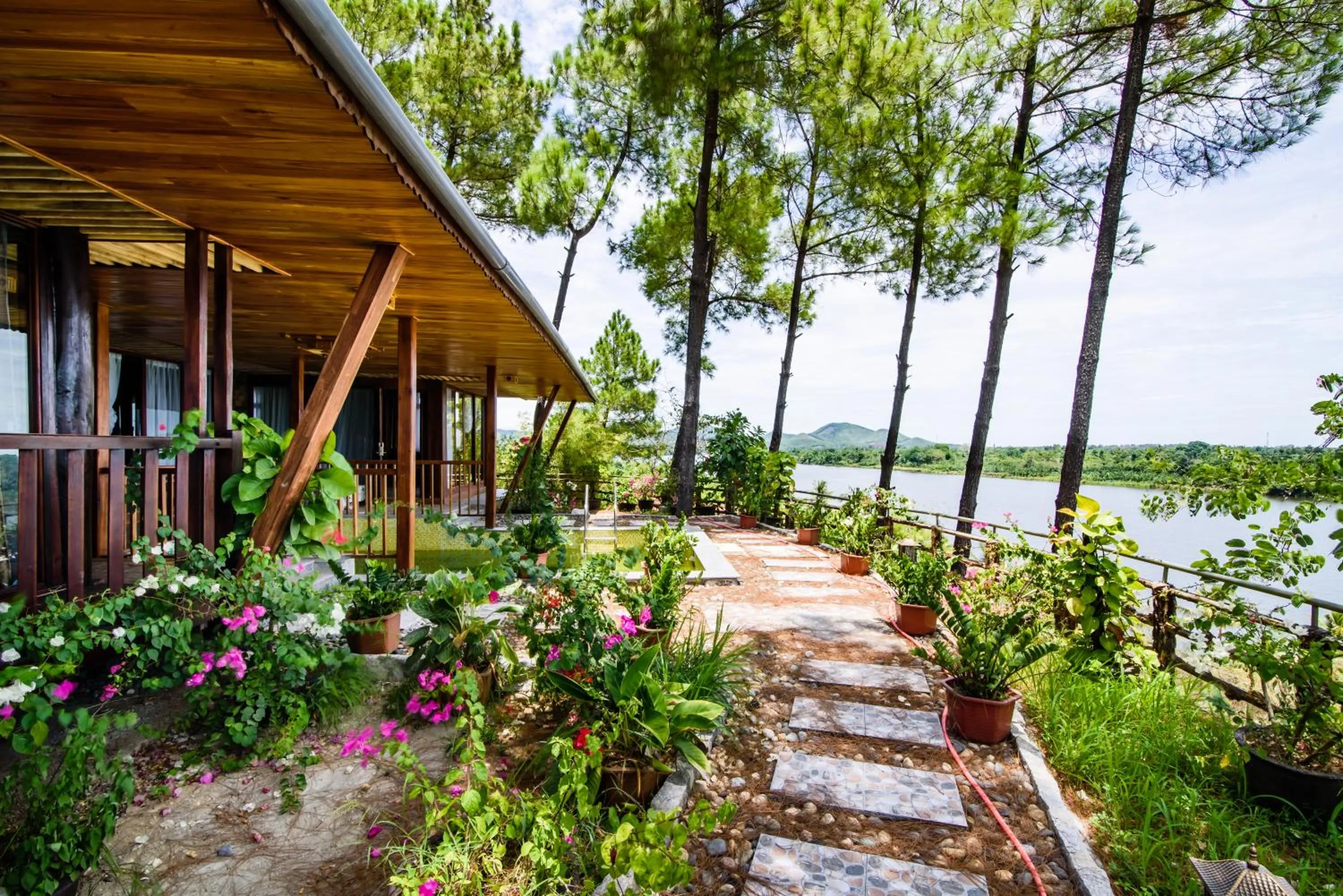 River view in Sankofa Village Hill Resort & Spa