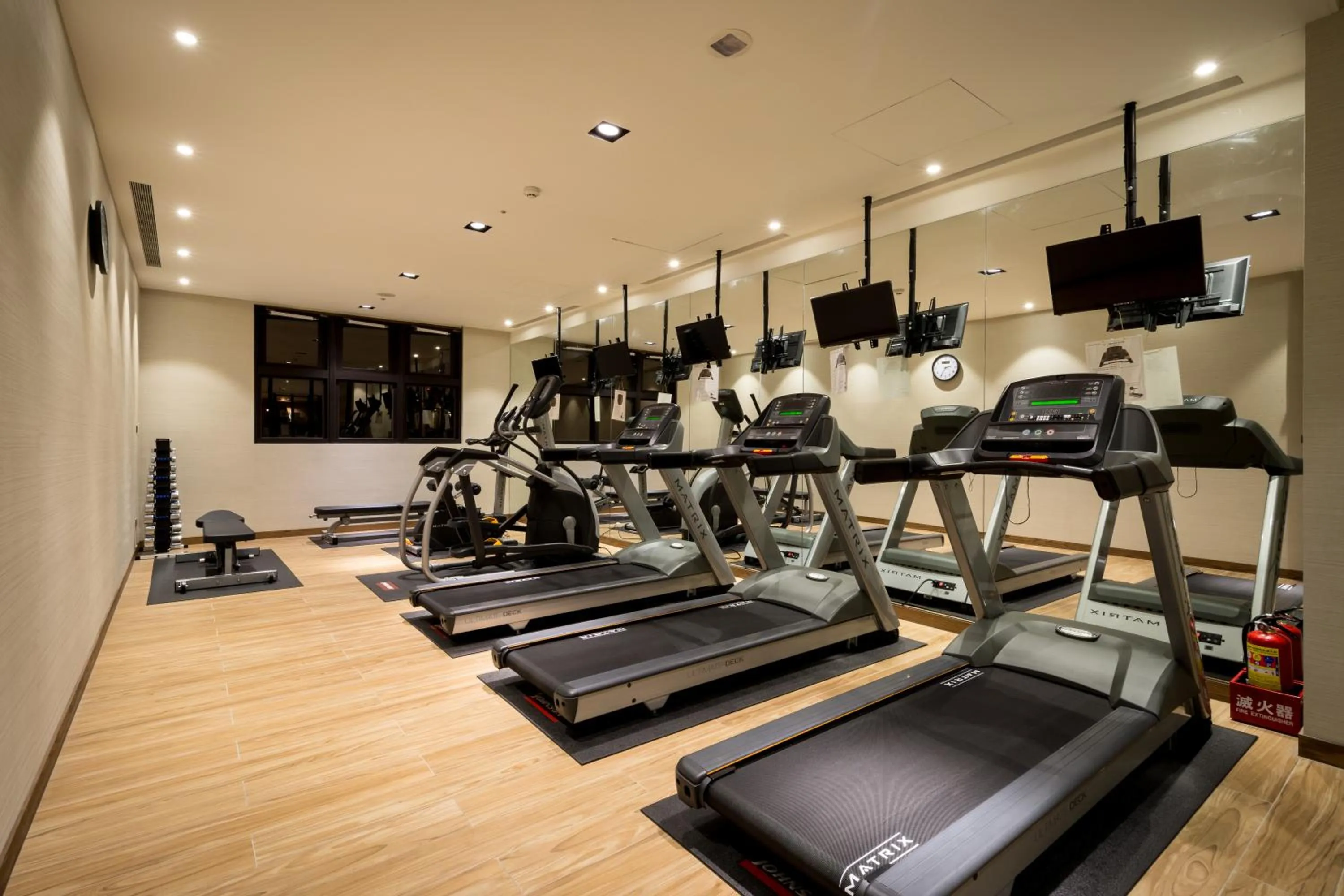 Fitness centre/facilities in Cuncyue Hot Spring Resort