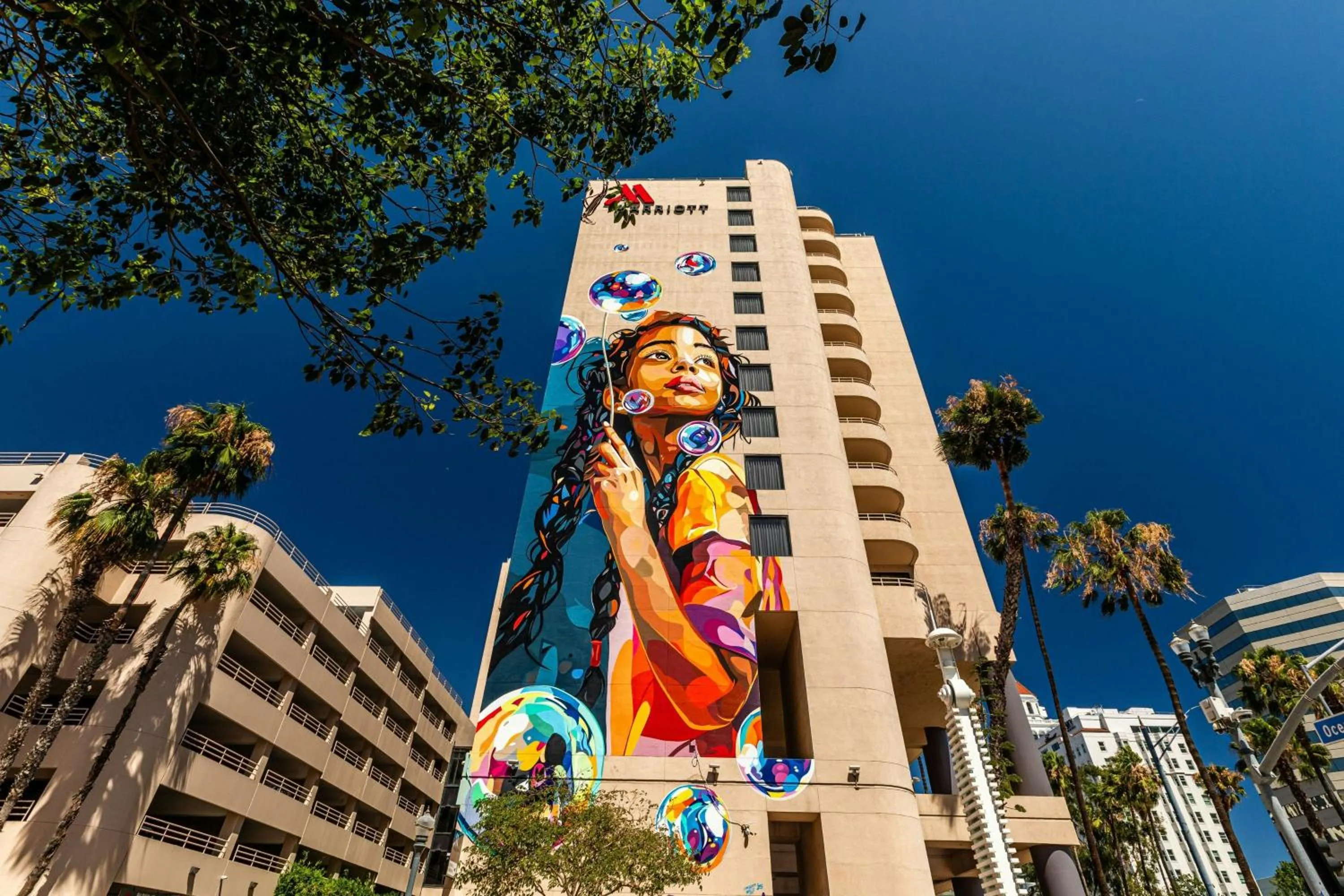 Property building in Marriott Long Beach Downtown