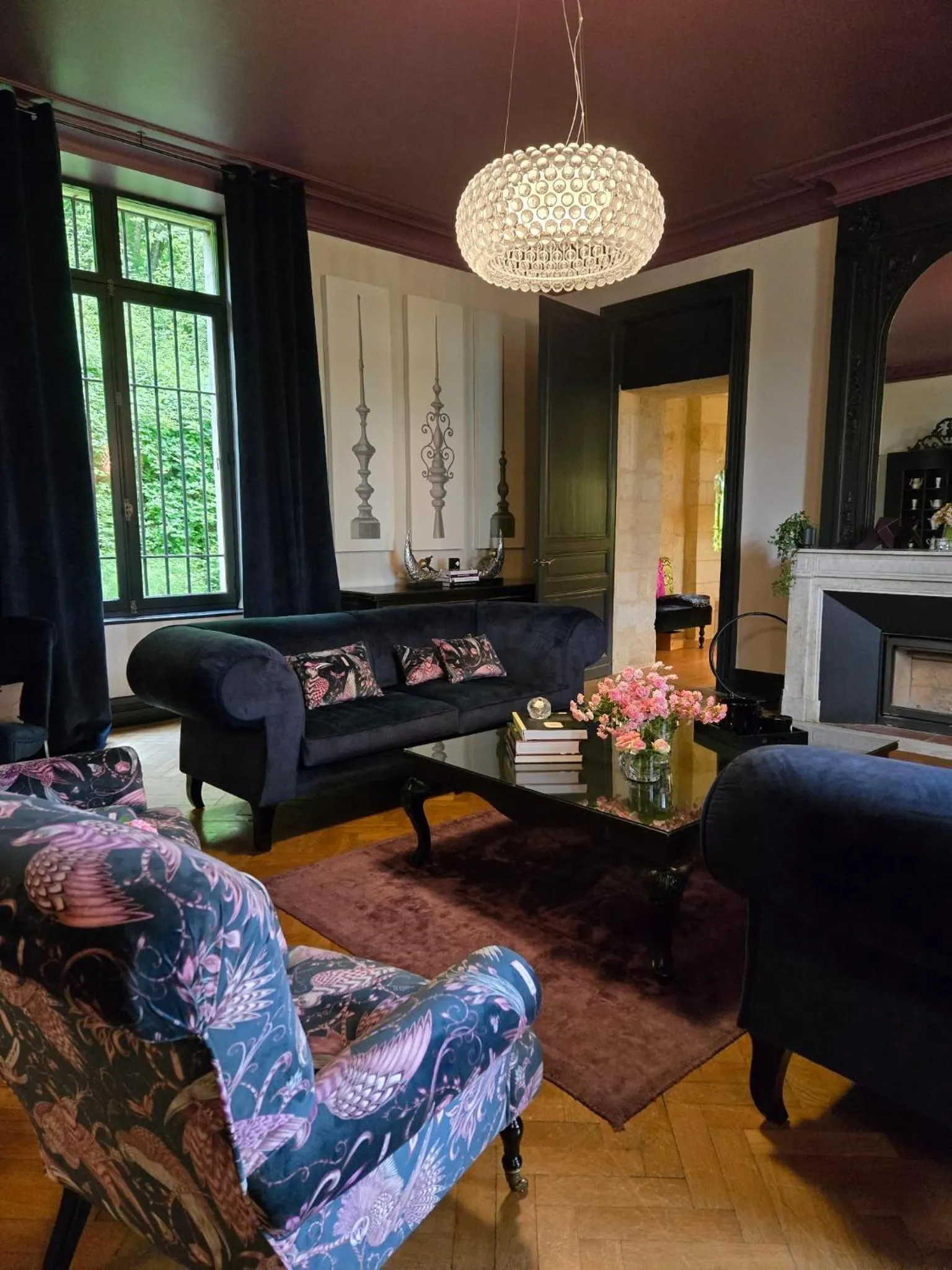 Living room in Château de Courtebotte