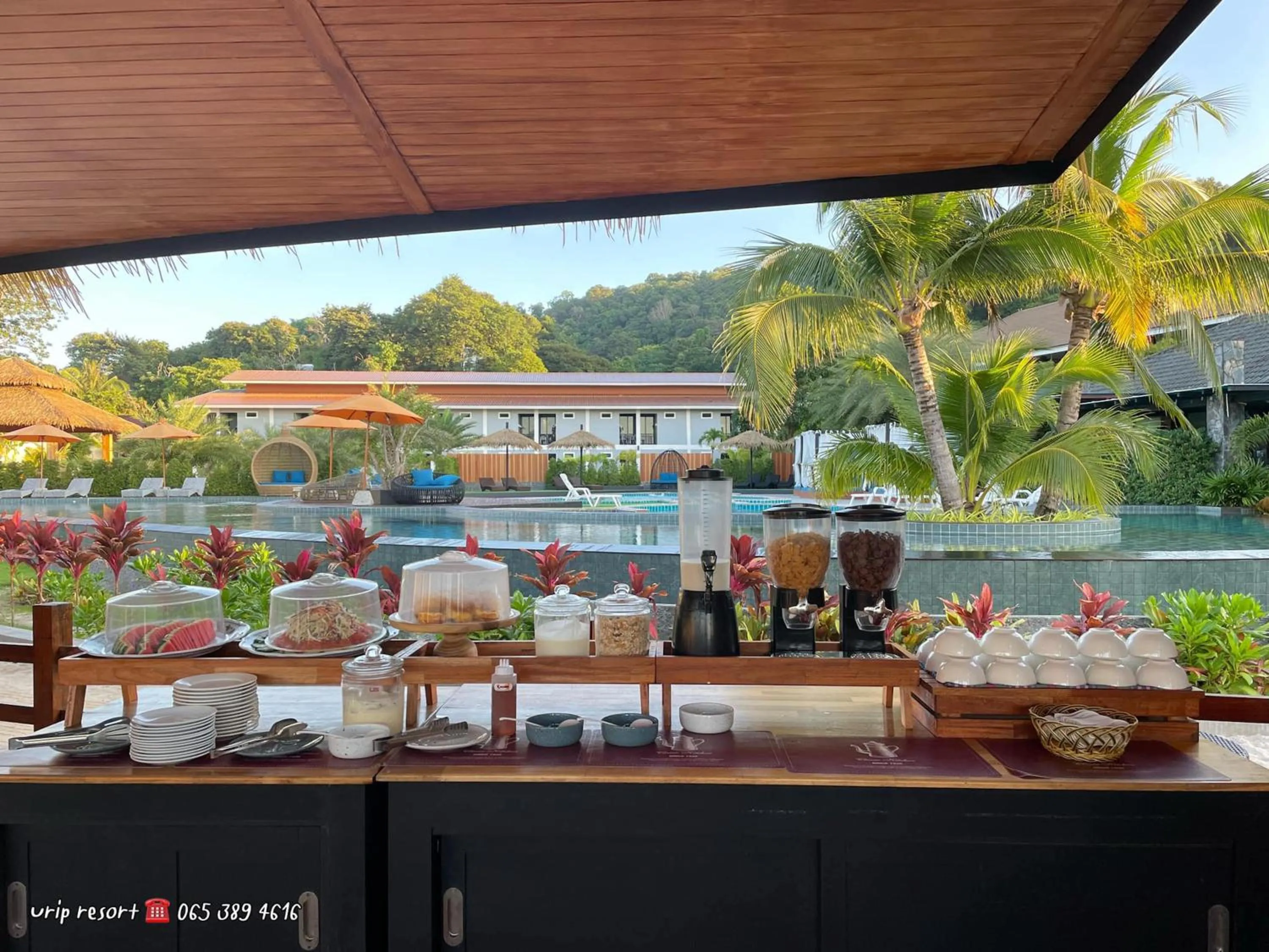 Buffet breakfast in U Rip Resort Phi Phi Hotel