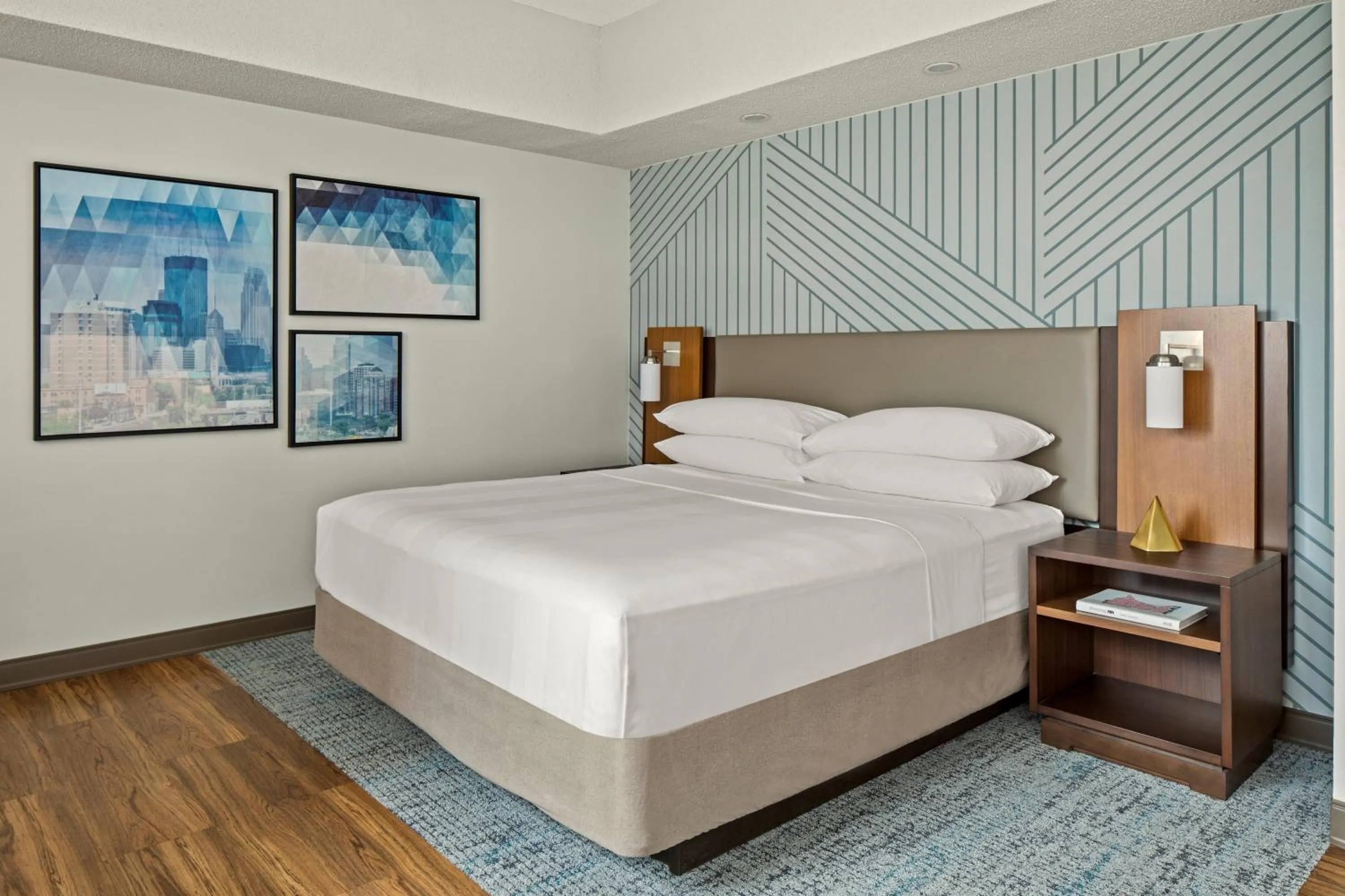 Bed in Minneapolis Marriott City Center