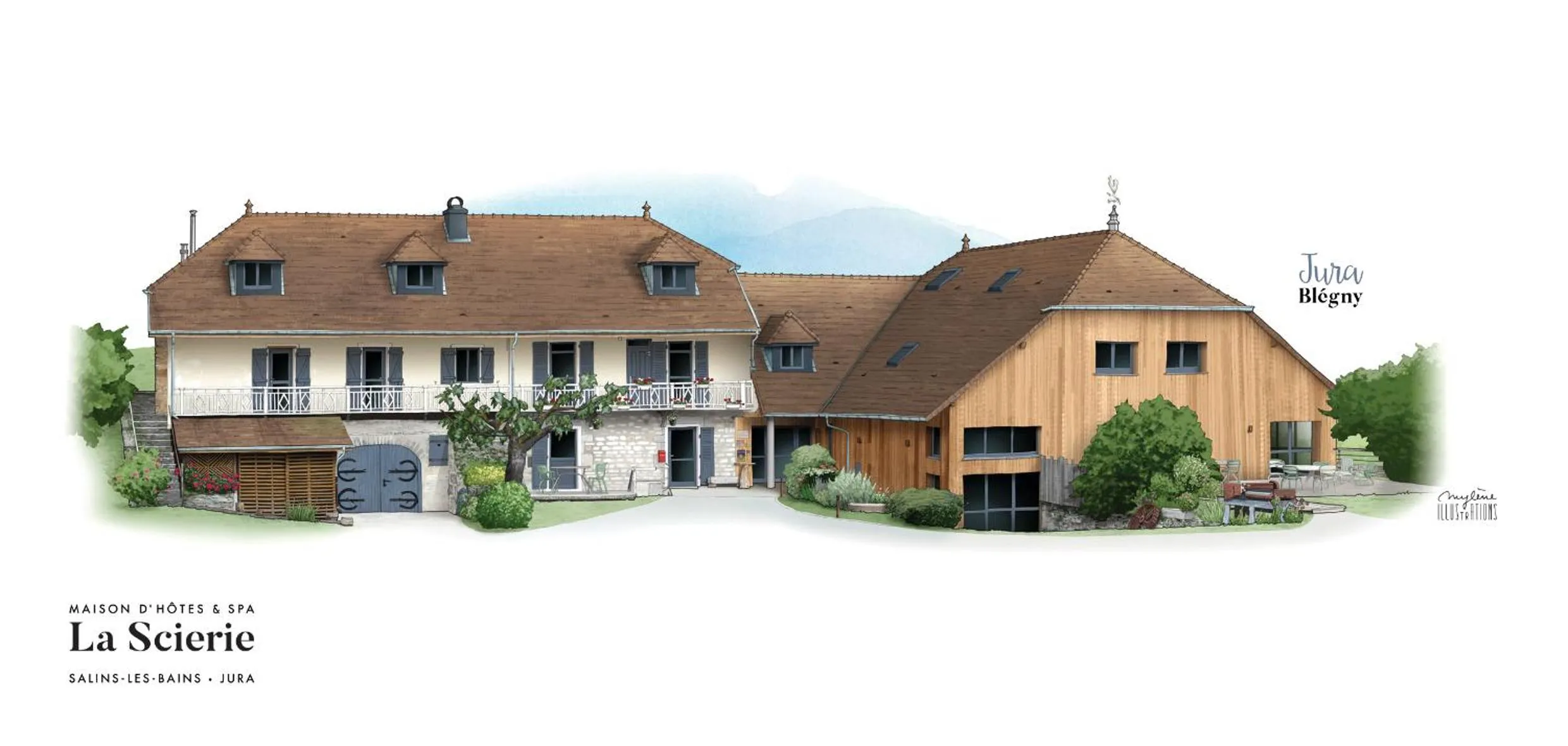 Property building in Maison d'hôtes & SPA La Scierie