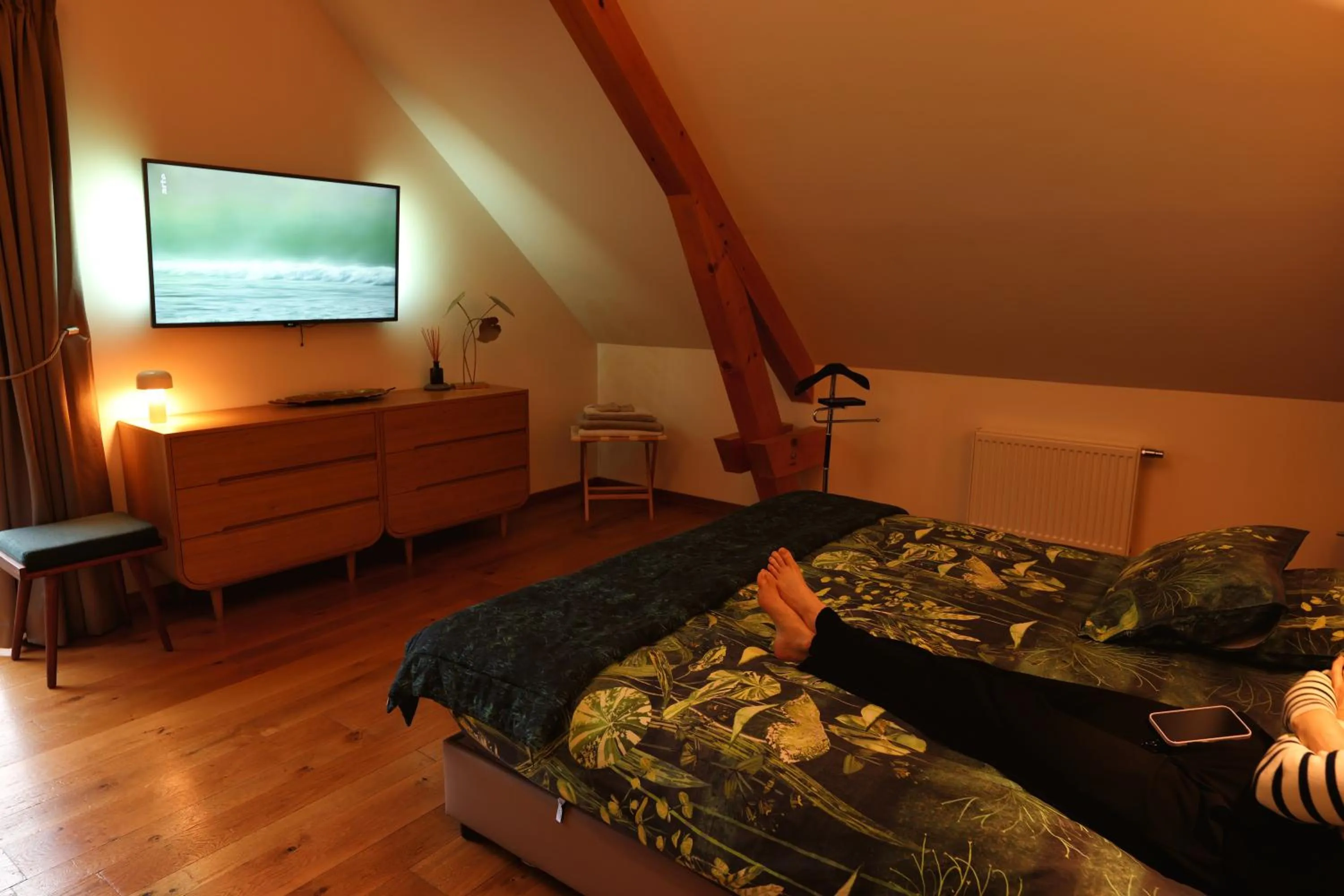 Bedroom, Bed in Maison d'hôtes & SPA La Scierie