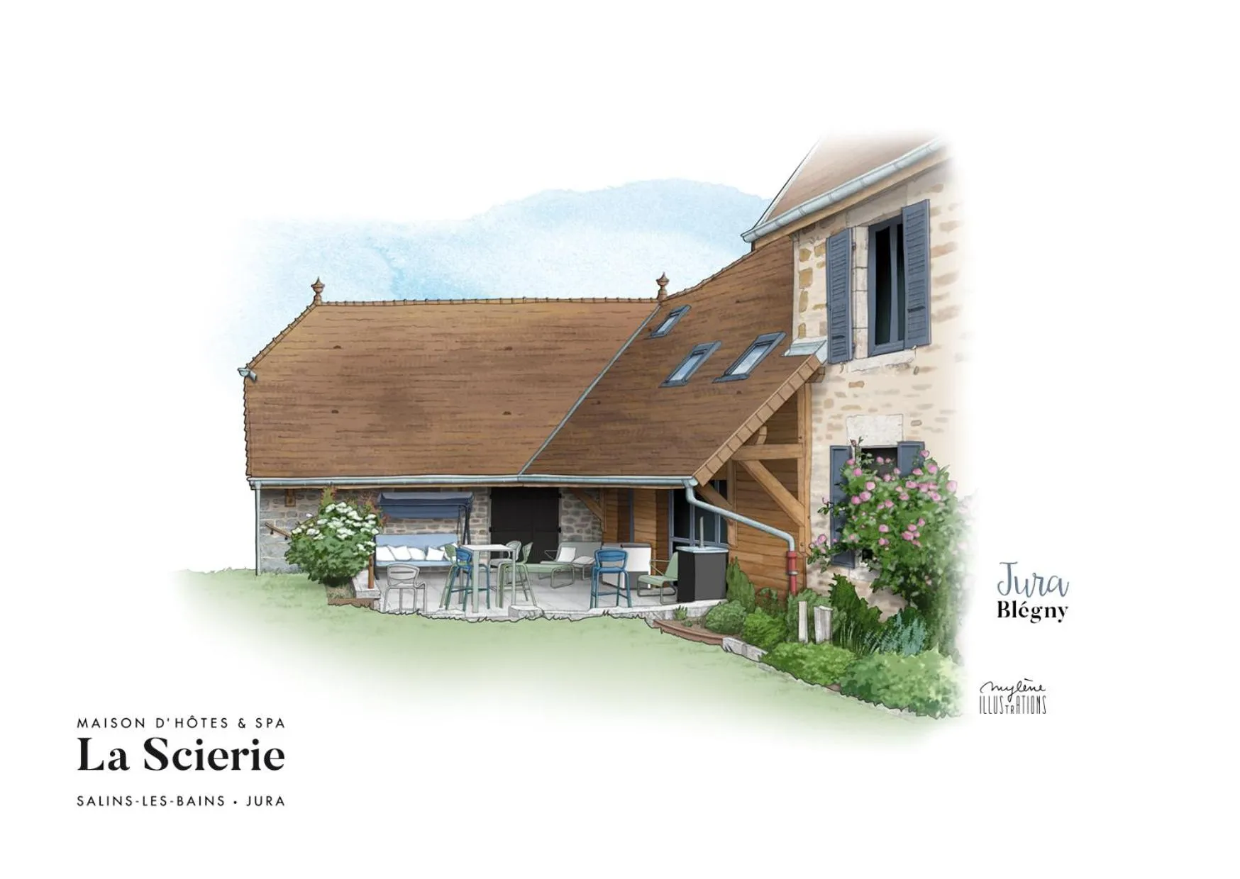 Property building in Maison d'hôtes & SPA La Scierie