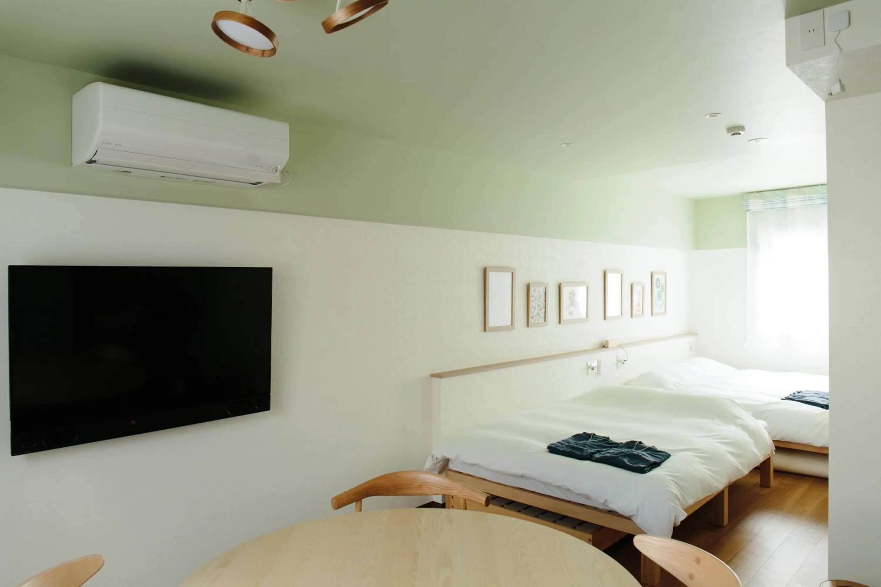 Bed in Hotel Potmum Sapporo