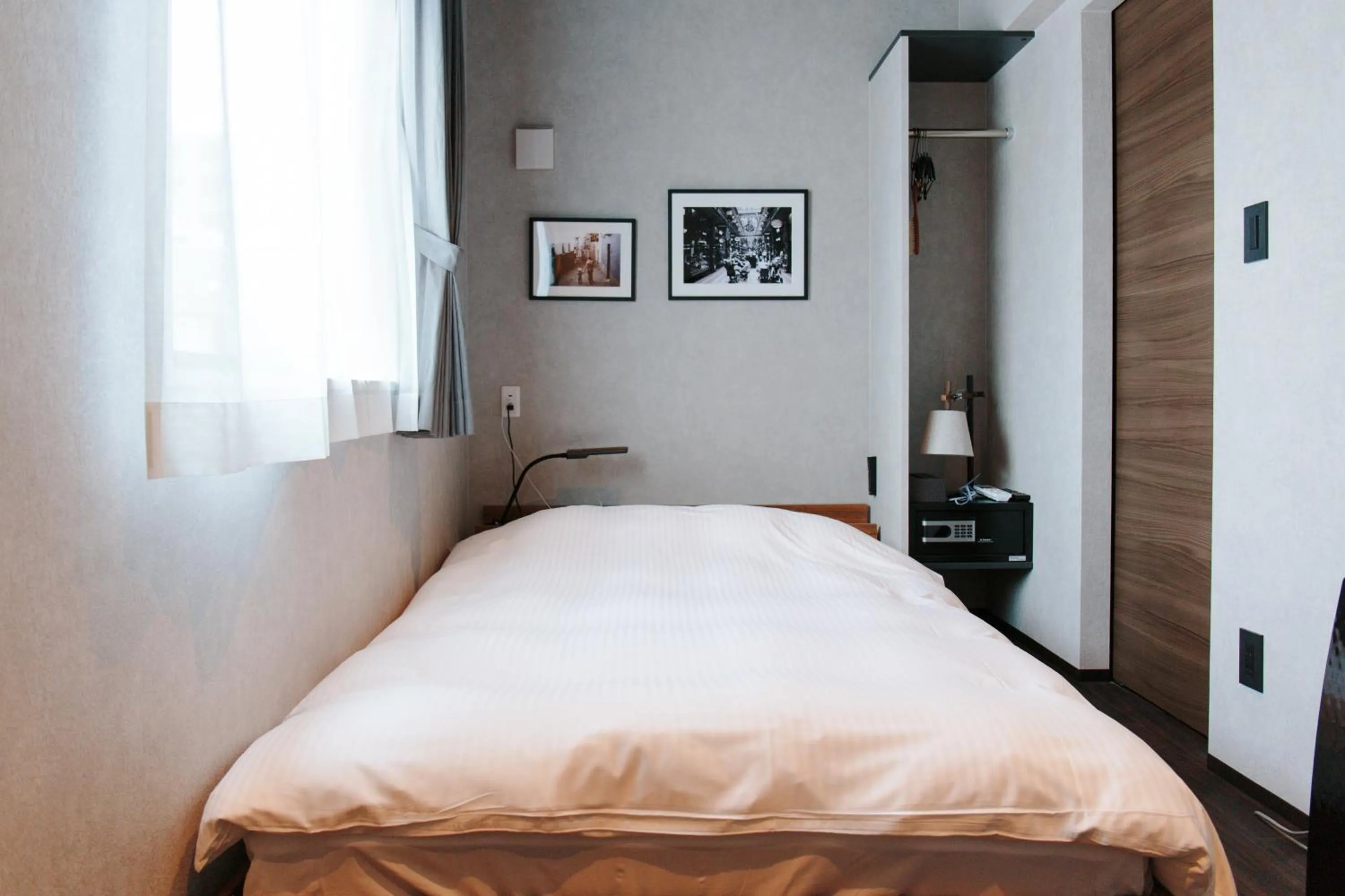 Bed in Hotel Potmum Sapporo