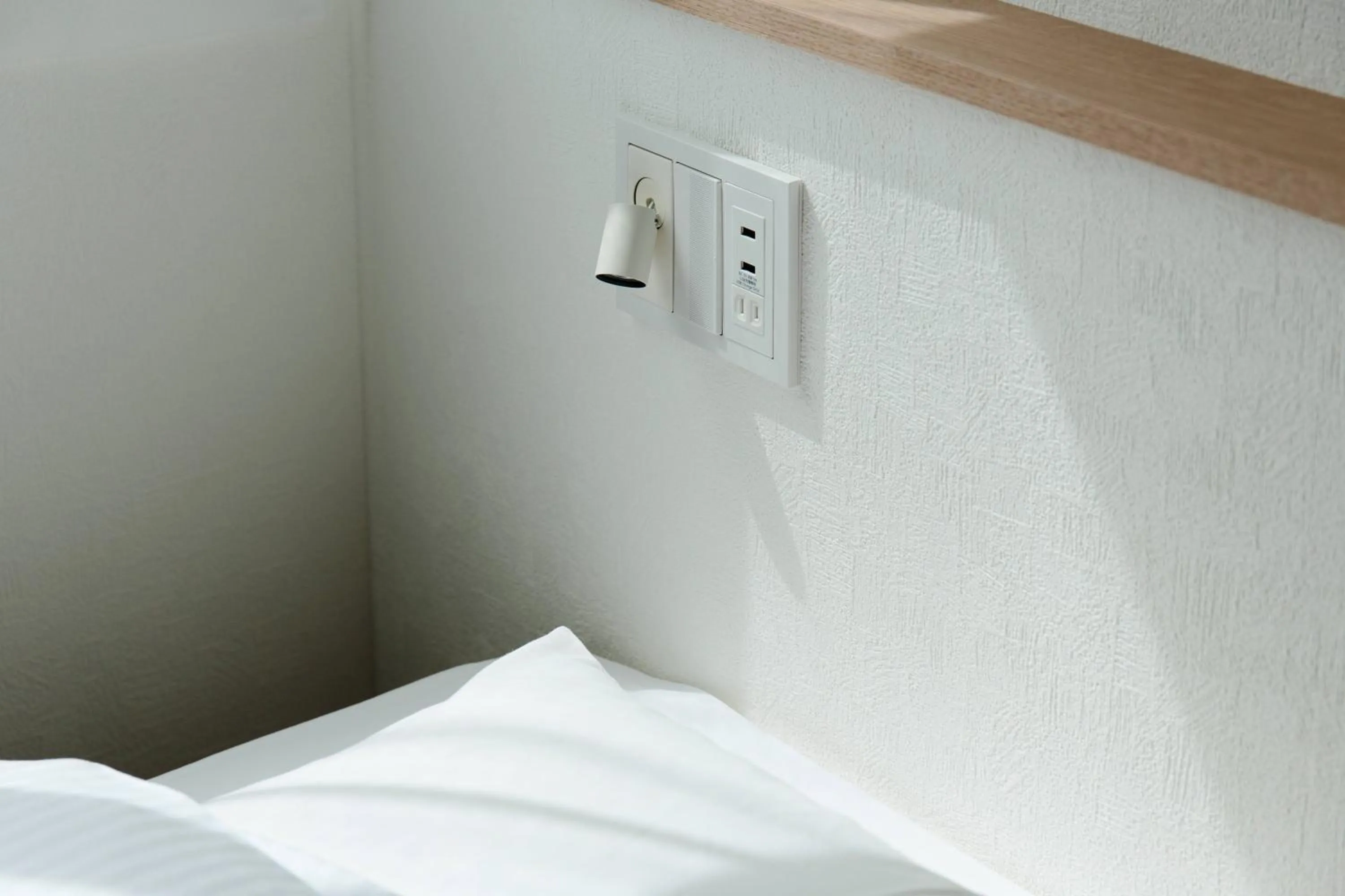 Decorative detail, Bed in Hotel Potmum Sapporo