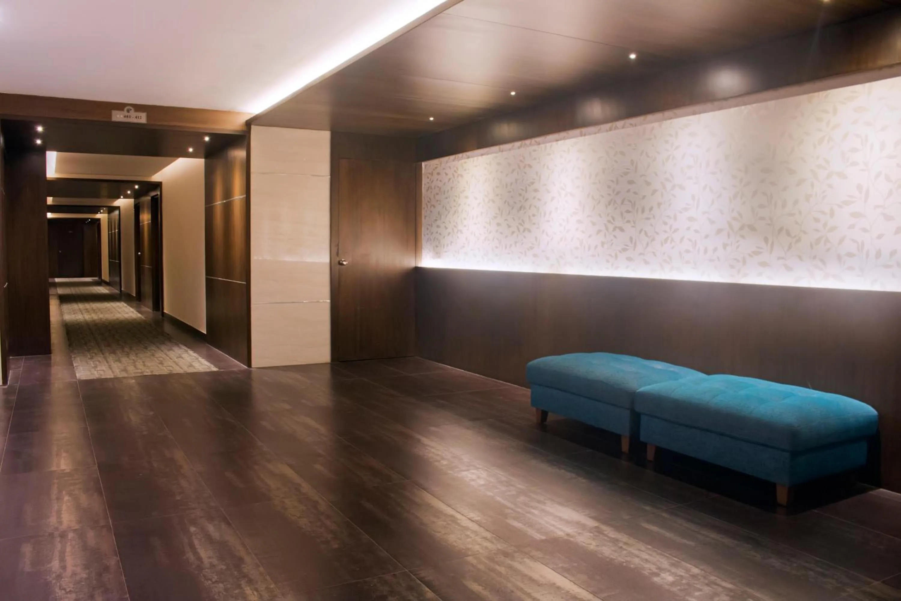 Seating area in President Hotel