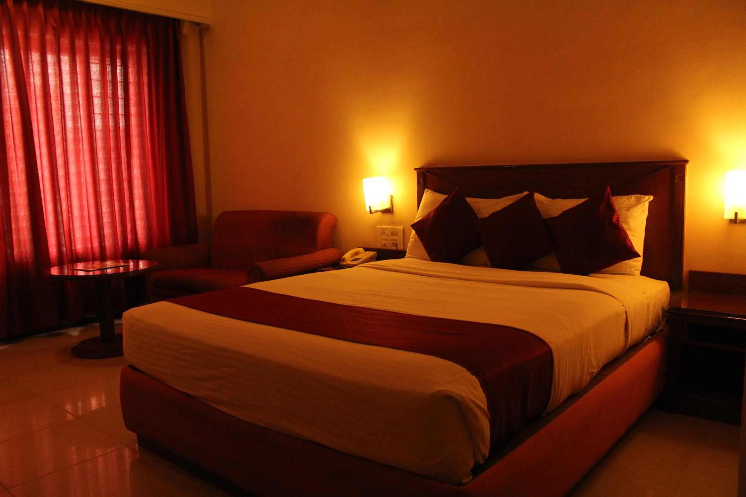 Photo of the whole room, Bed in President Hotel