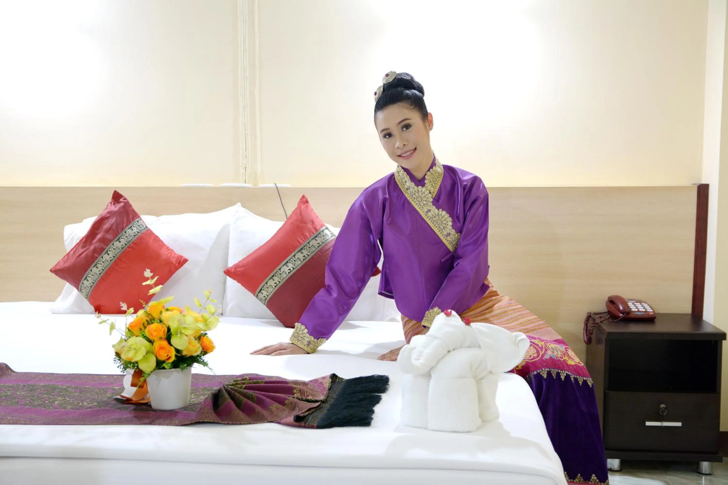 Bedroom, Bed in Luckswan Boutique Chiang Rai - SHA Extra Plus