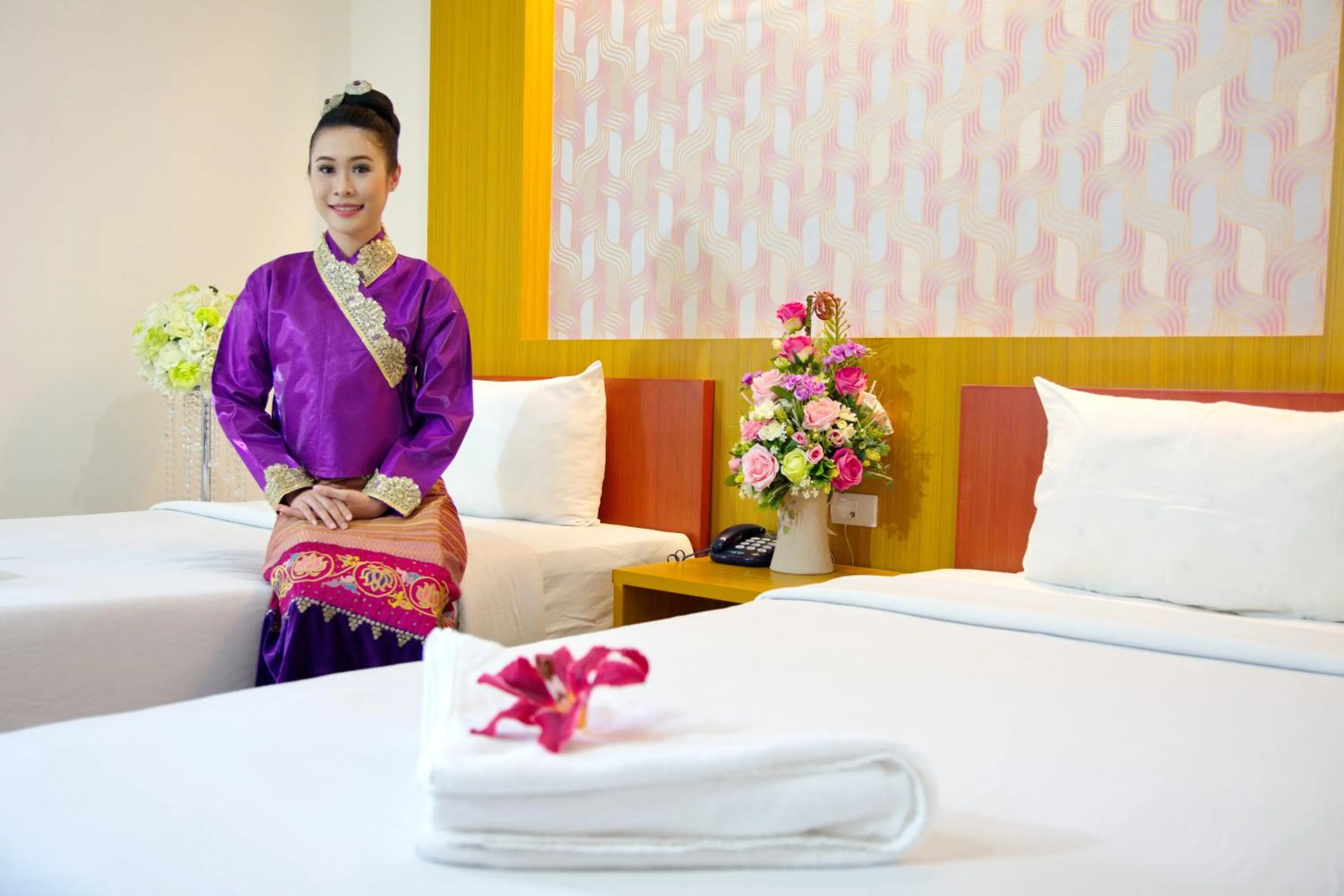 Bed in Luckswan Boutique Chiang Rai - SHA Extra Plus
