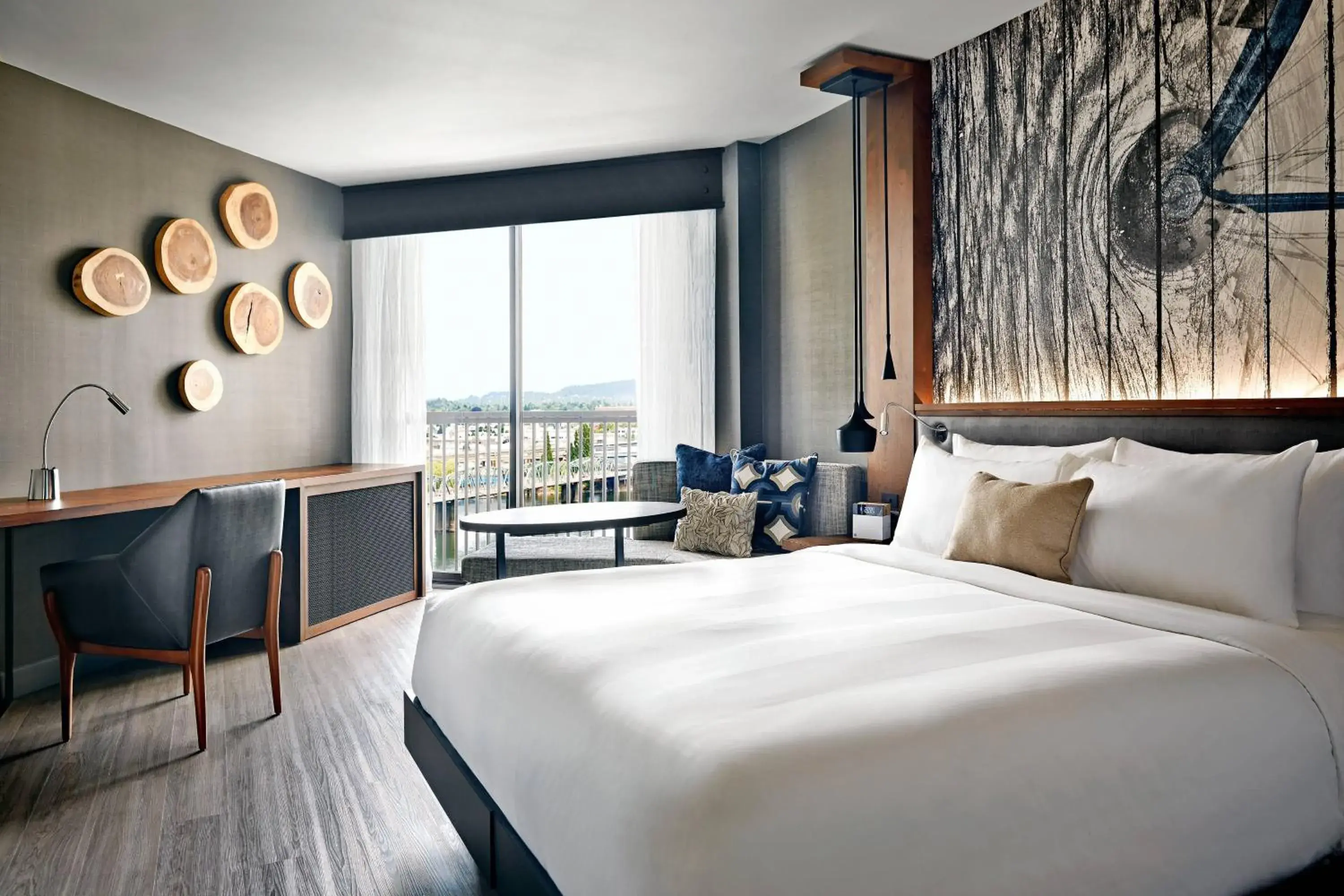 M Club Room w/ river view, M Club lounge access, Guest room, 1 King in Portland Marriott Downtown Waterfront M Club Room w/ river view, M Club lounge access, Guest room, 1 King in Portland Marriott Downtown Waterfront