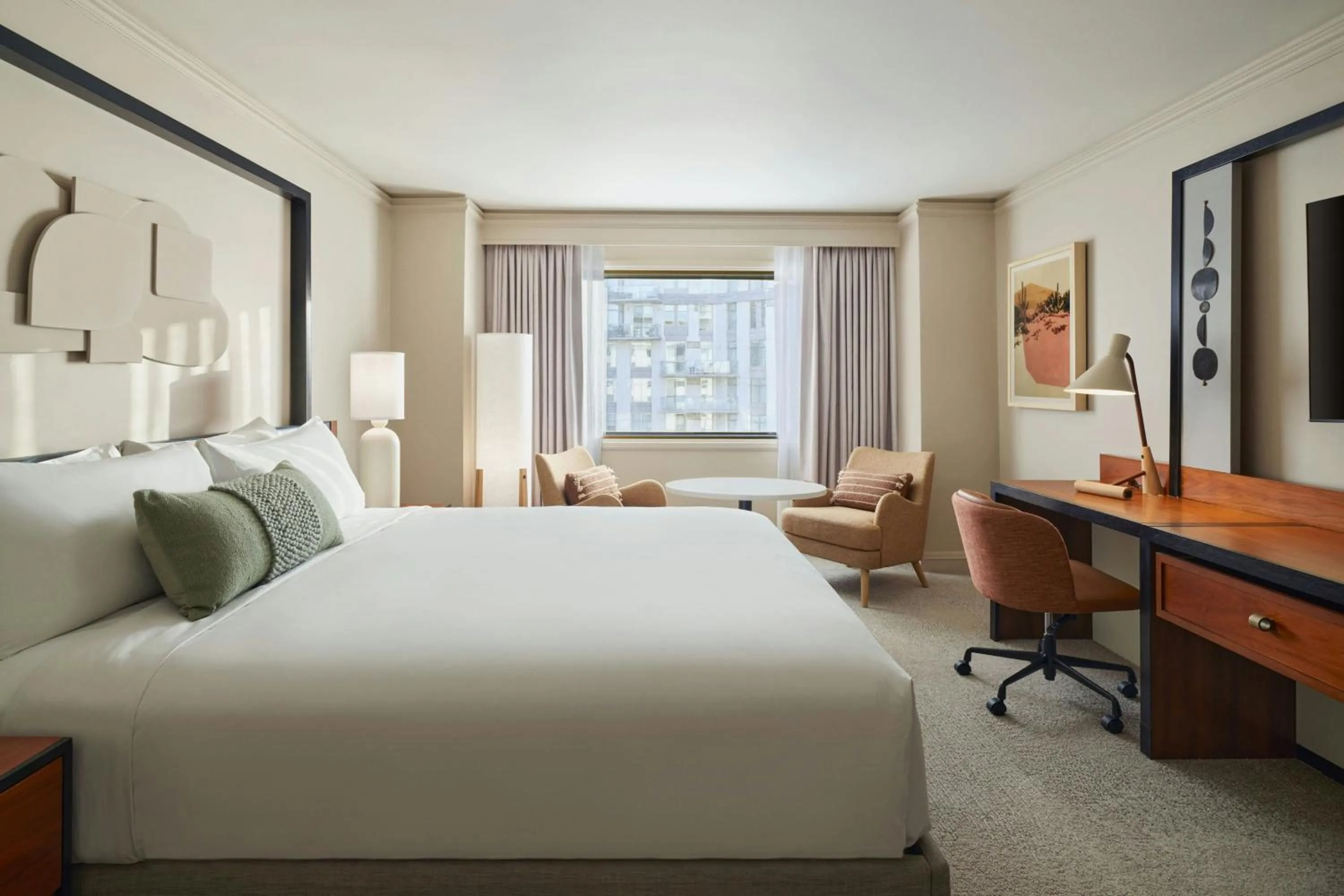 Photo of the whole room, Bed in The Camby, Autograph Collection