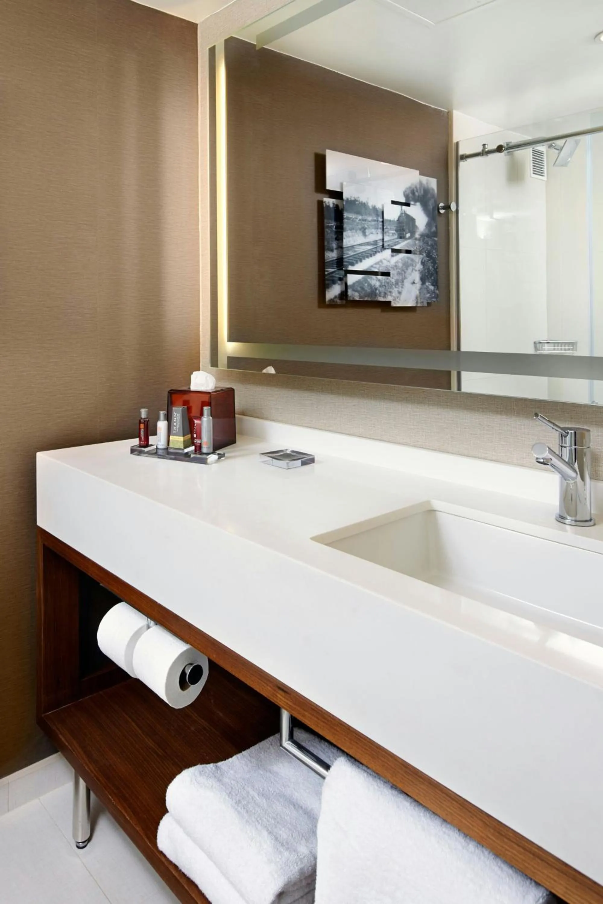 Bathroom in Raleigh Marriott Crabtree Valley