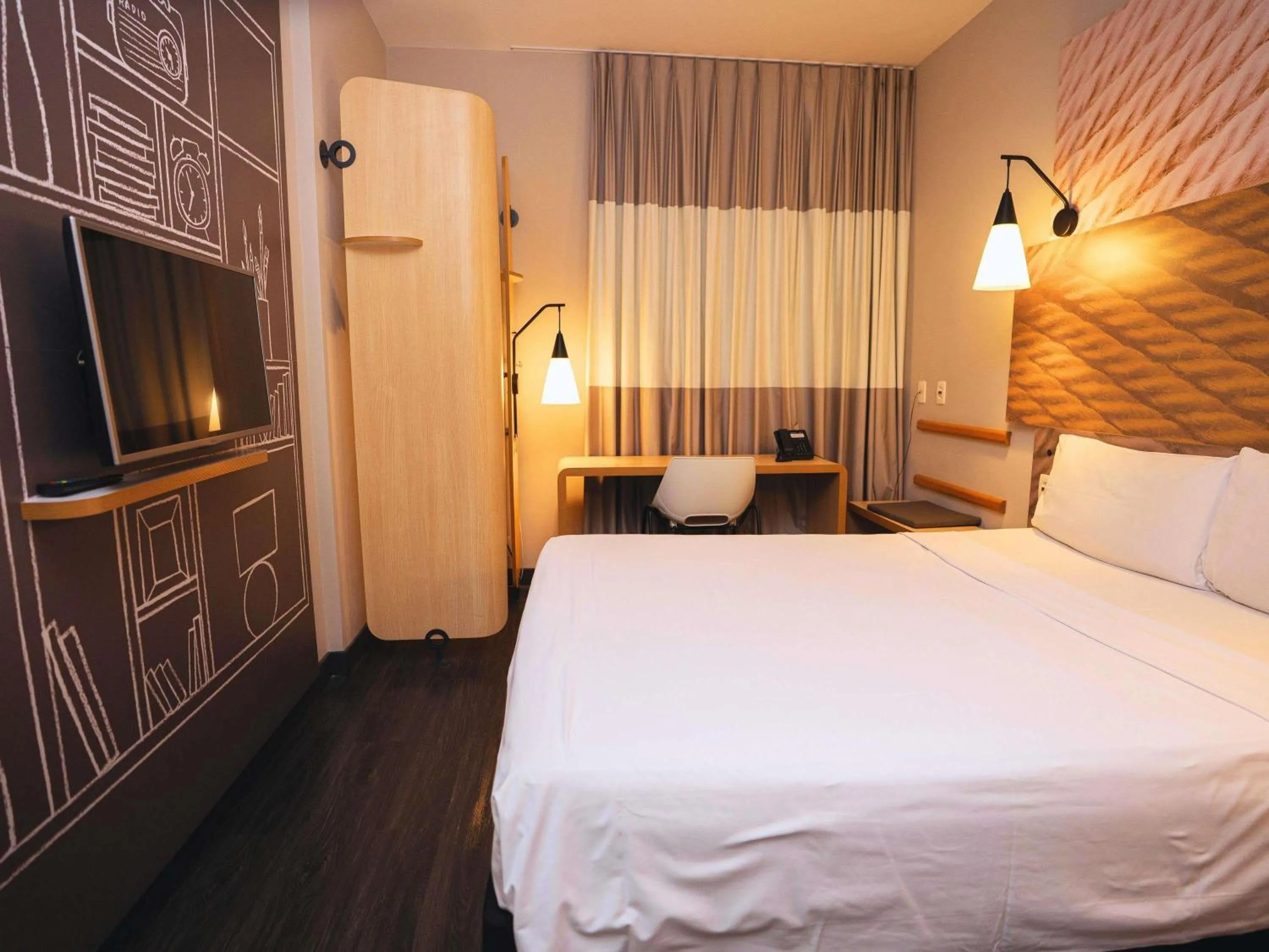 Bedroom, Bed in ibis Sao Bernardo do Campo