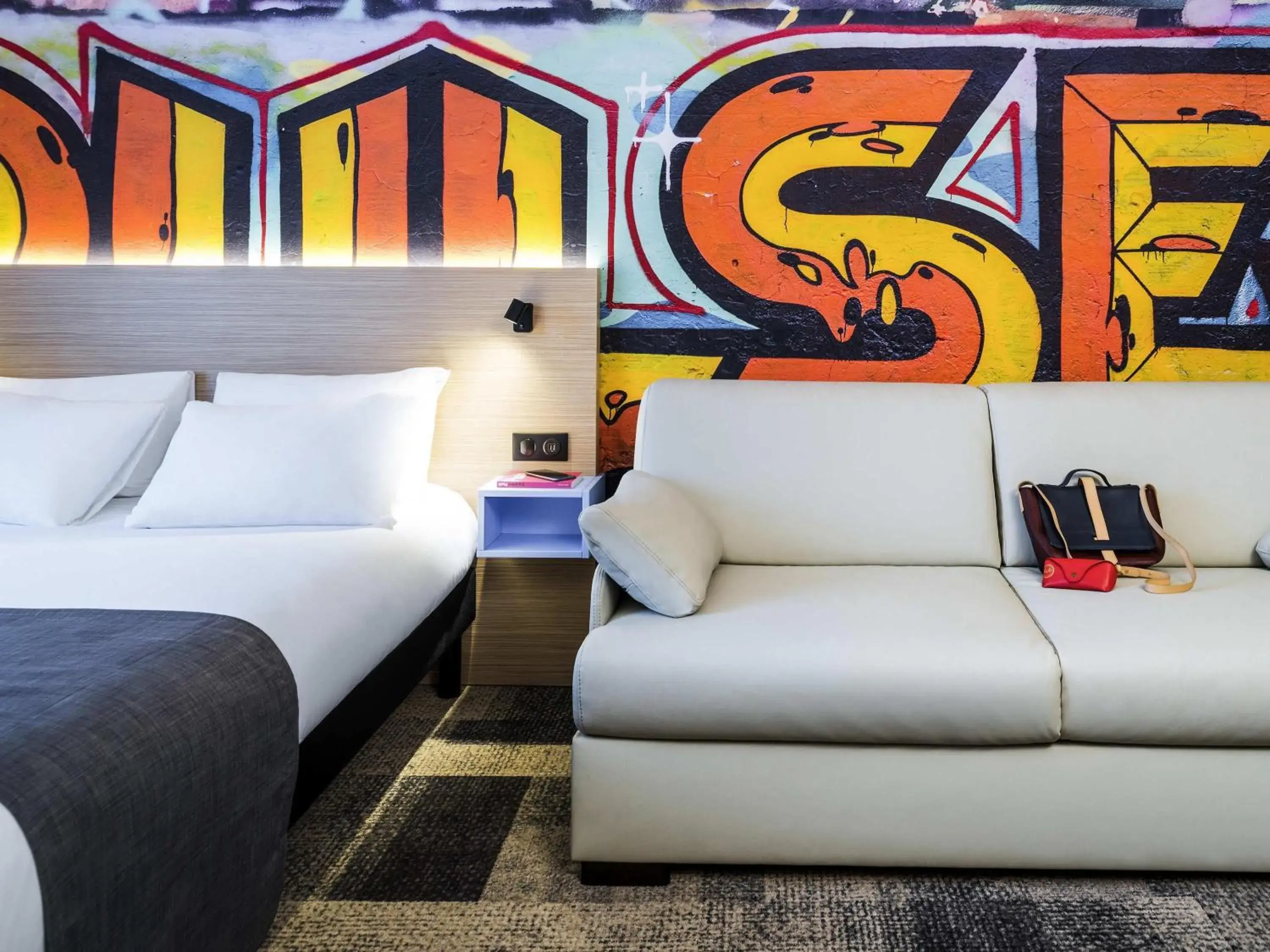 Standard Family Suite with One Double Bed and Sofa in ibis Styles Clamart Gare Grand Paris Standard Family Suite with One Double Bed and Sofa in ibis Styles Clamart Gare Grand Paris