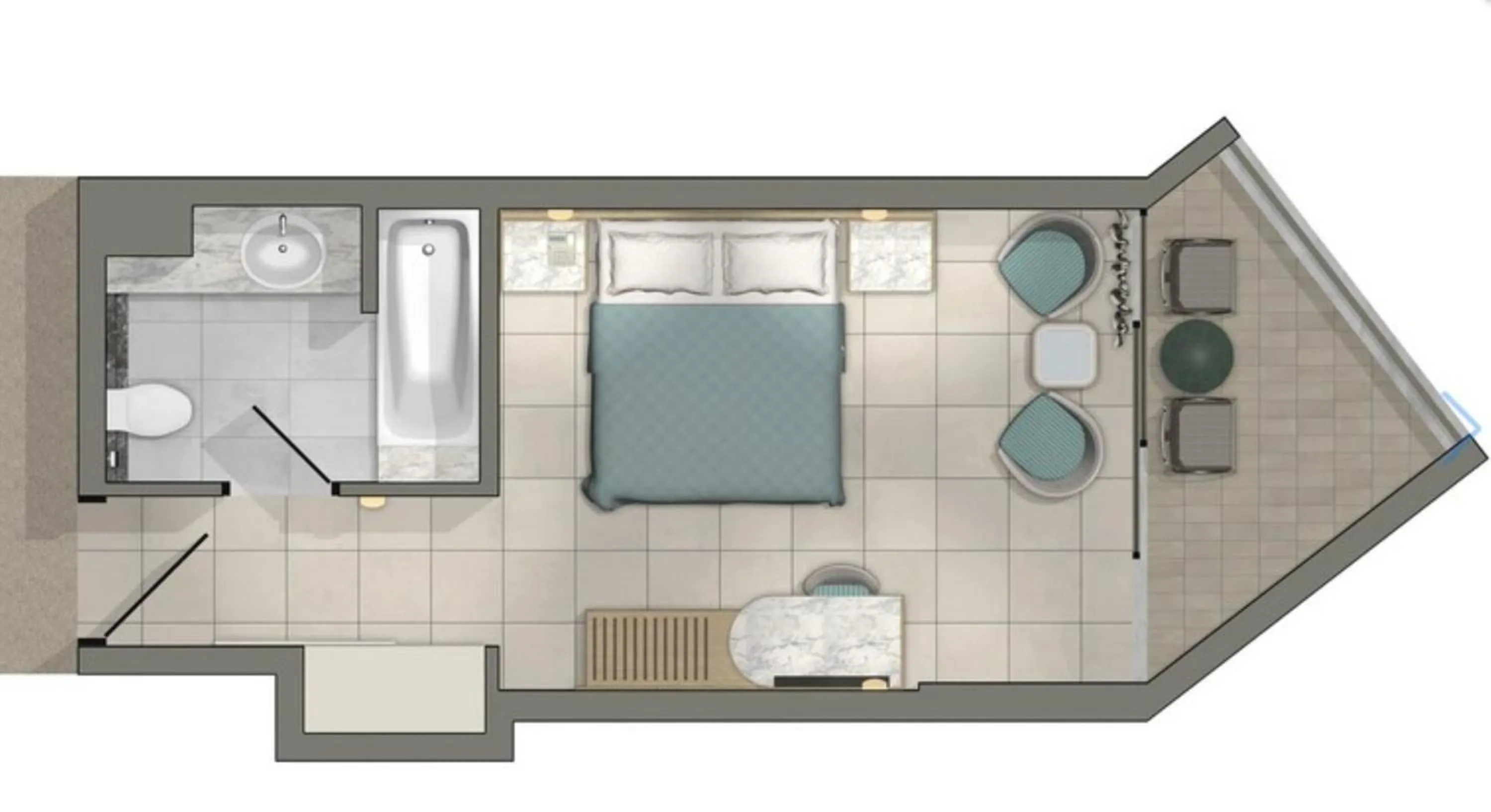 Floor plan in Aquila Porto Rethymno