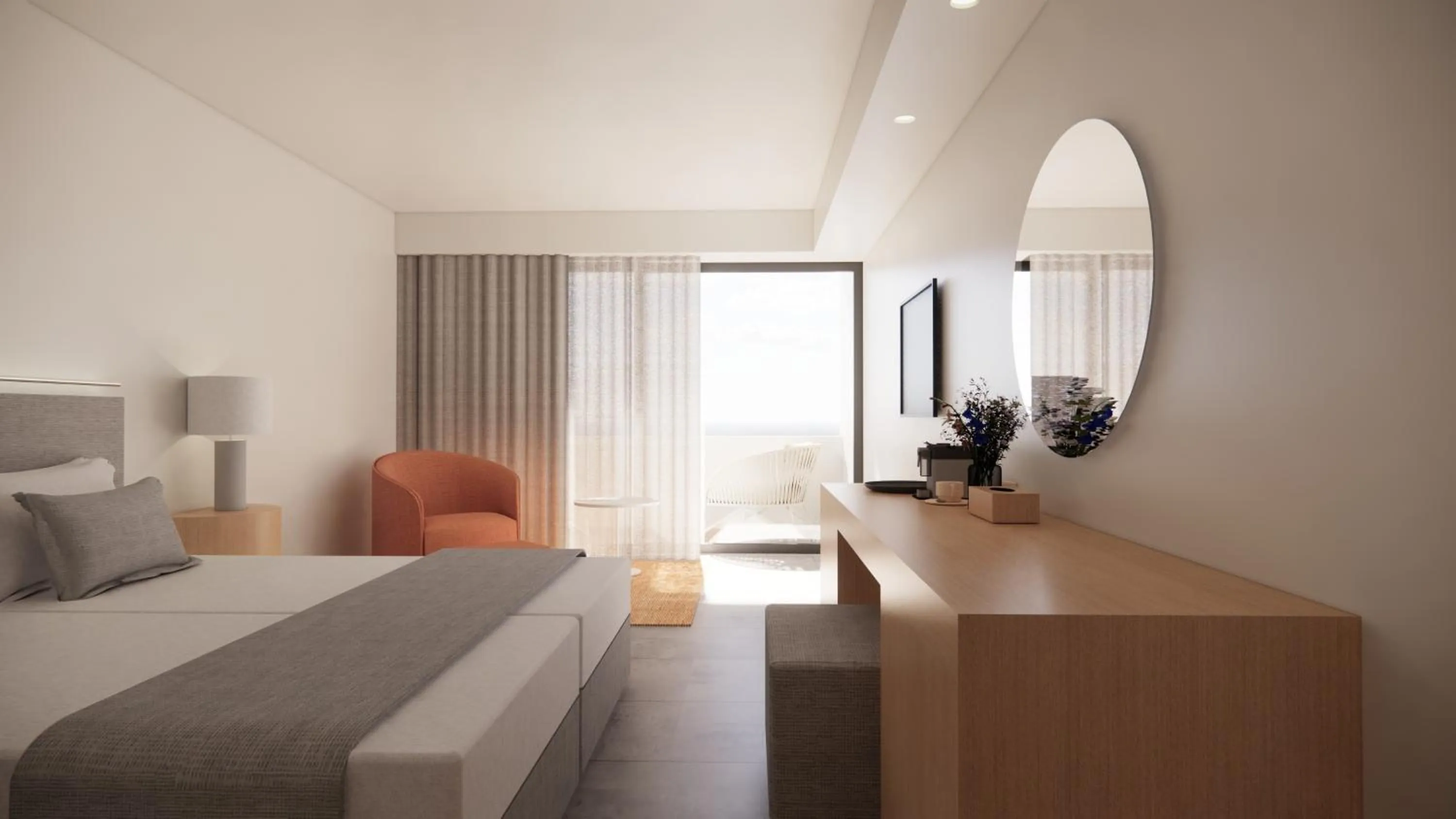 Bedroom, Bed in Aquila Porto Rethymno