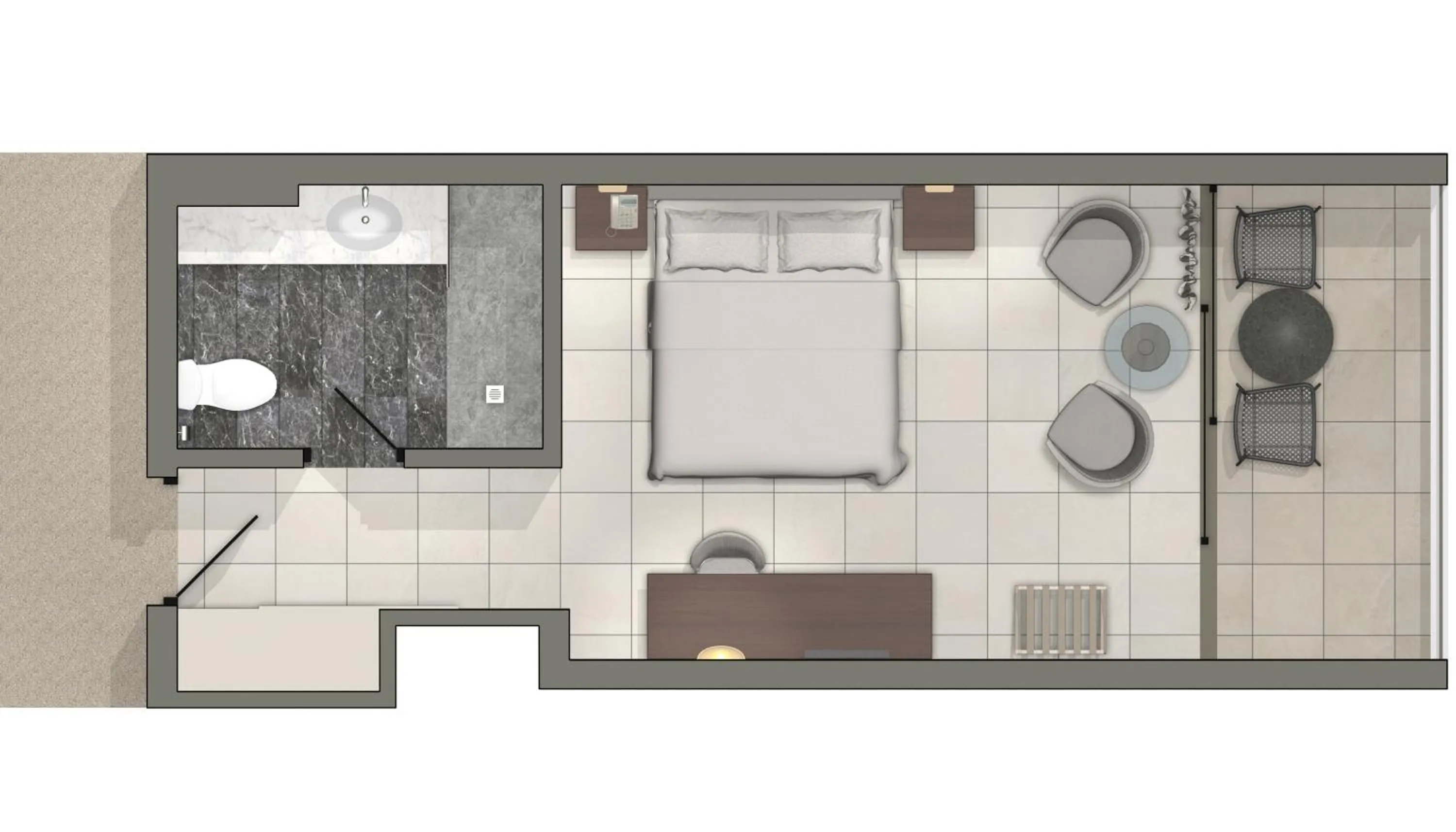 Floor plan in Aquila Porto Rethymno