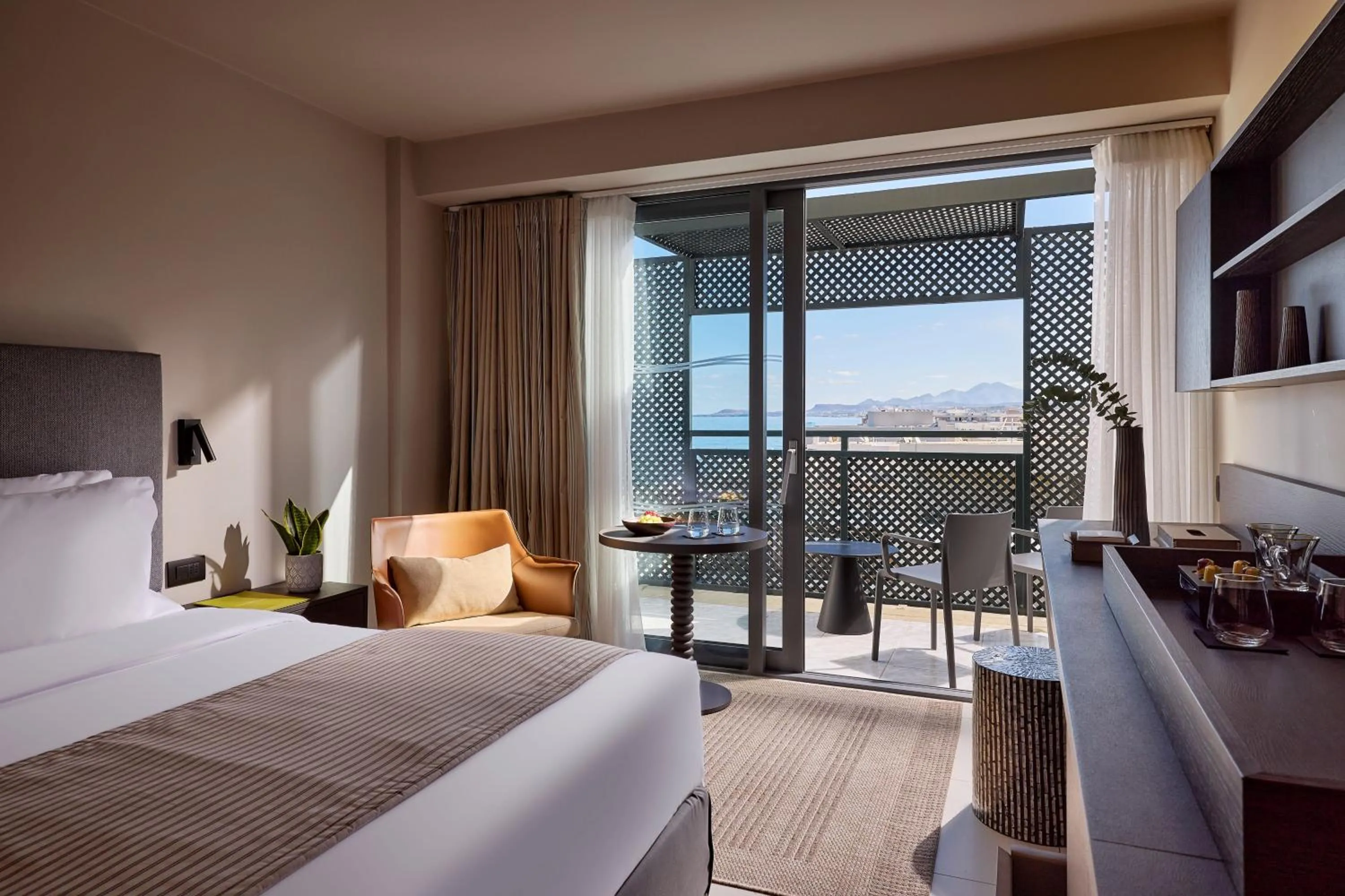 Bedroom, Bed in Aquila Porto Rethymno