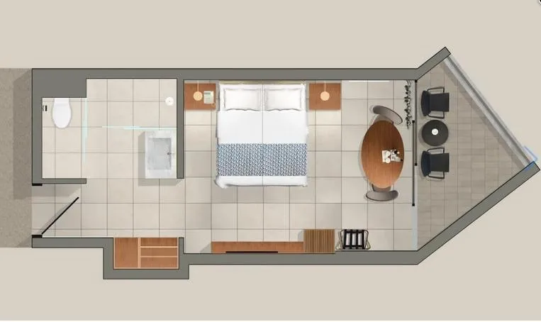 Floor plan in Aquila Porto Rethymno