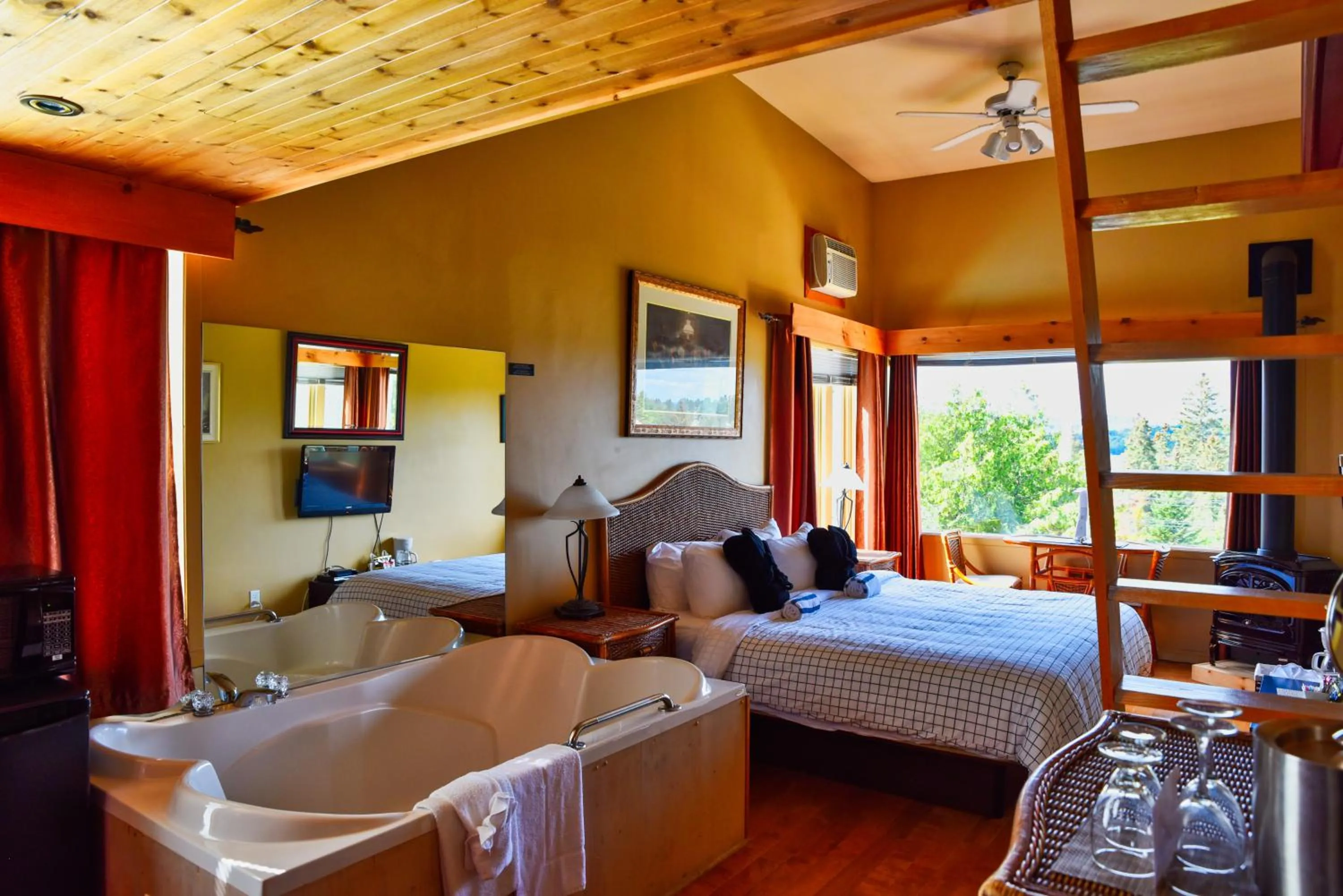 Bed in Auberge Hotel Spa Watel