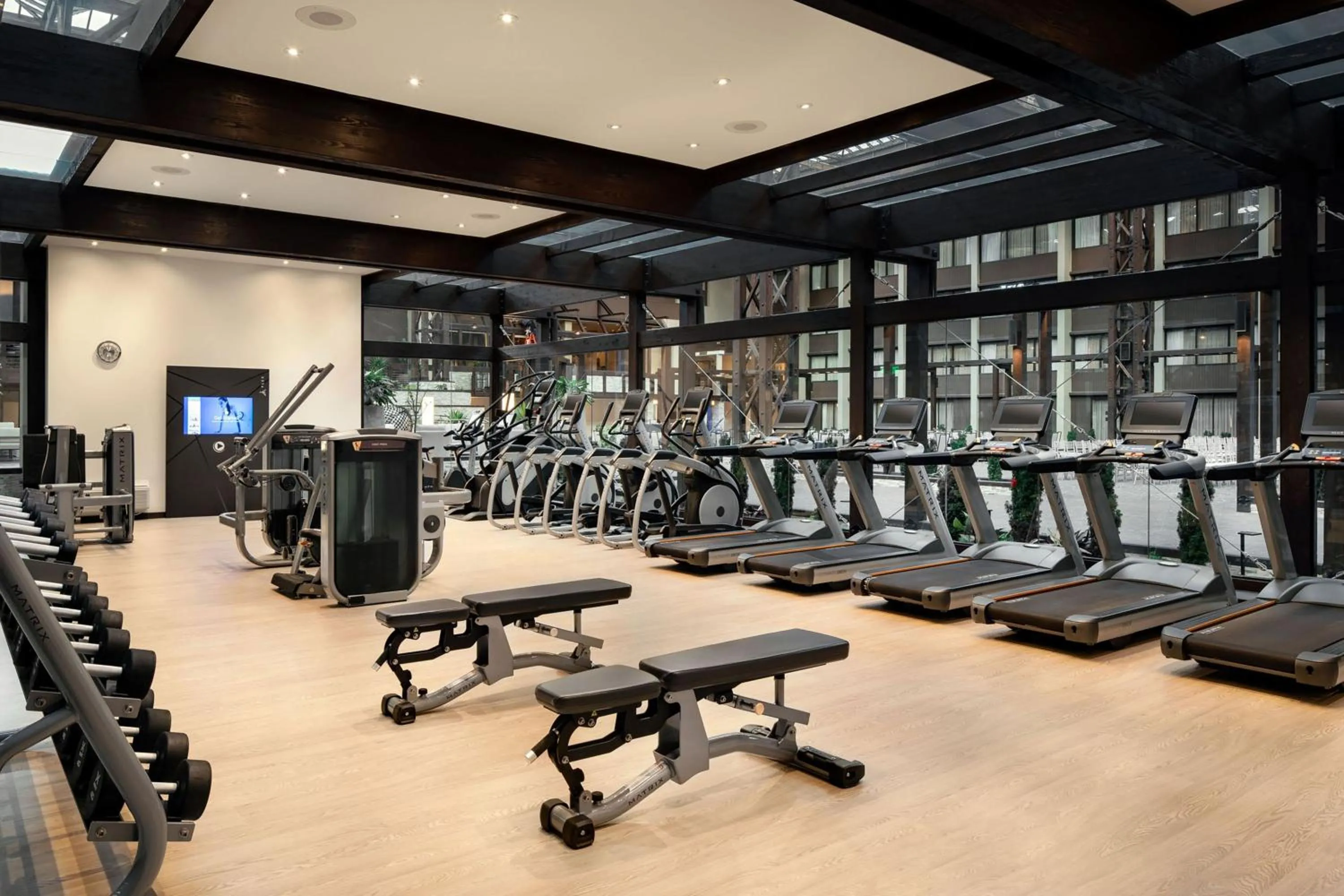 Fitness centre/facilities in Seattle Airport Marriott