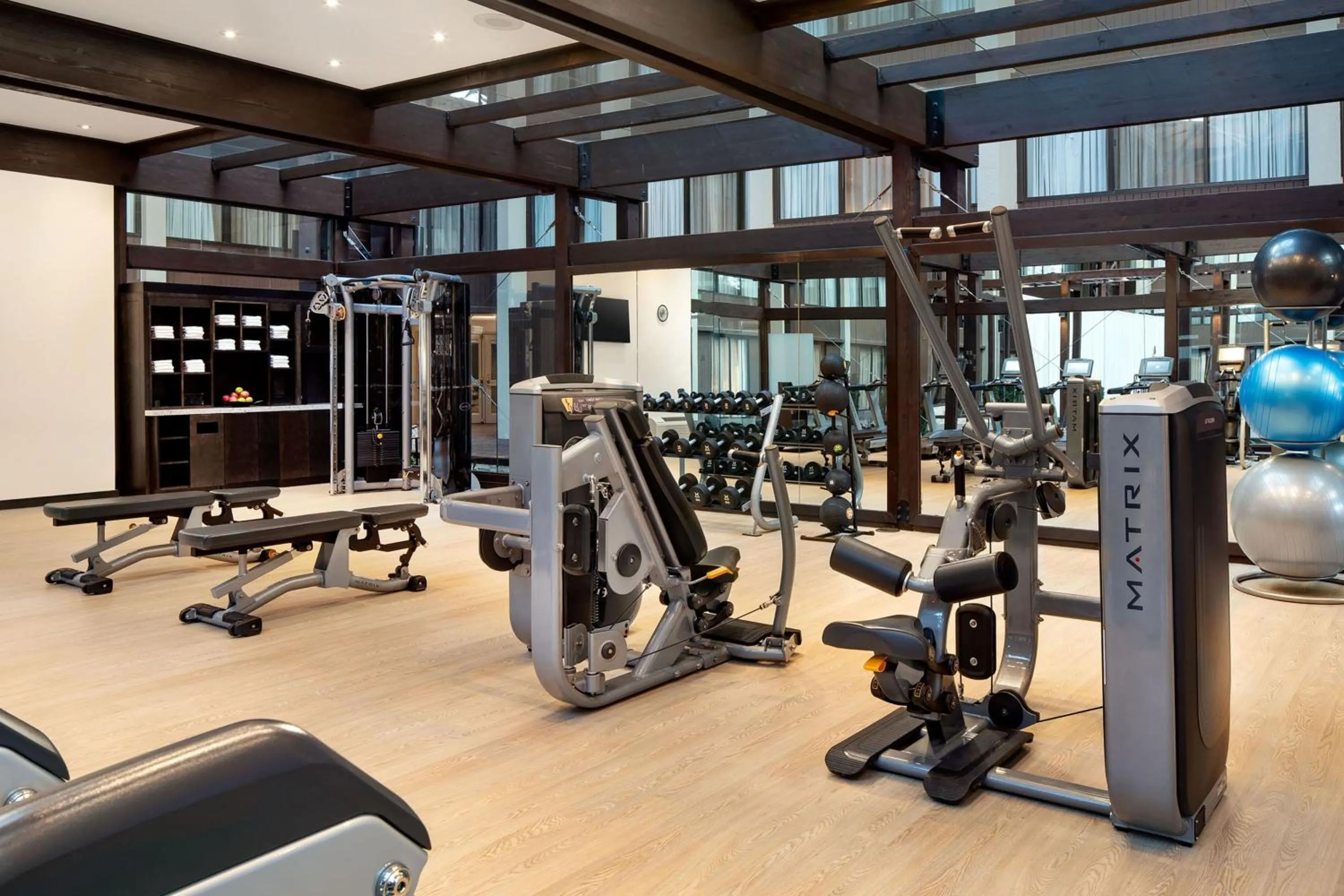 Fitness centre/facilities in Seattle Airport Marriott