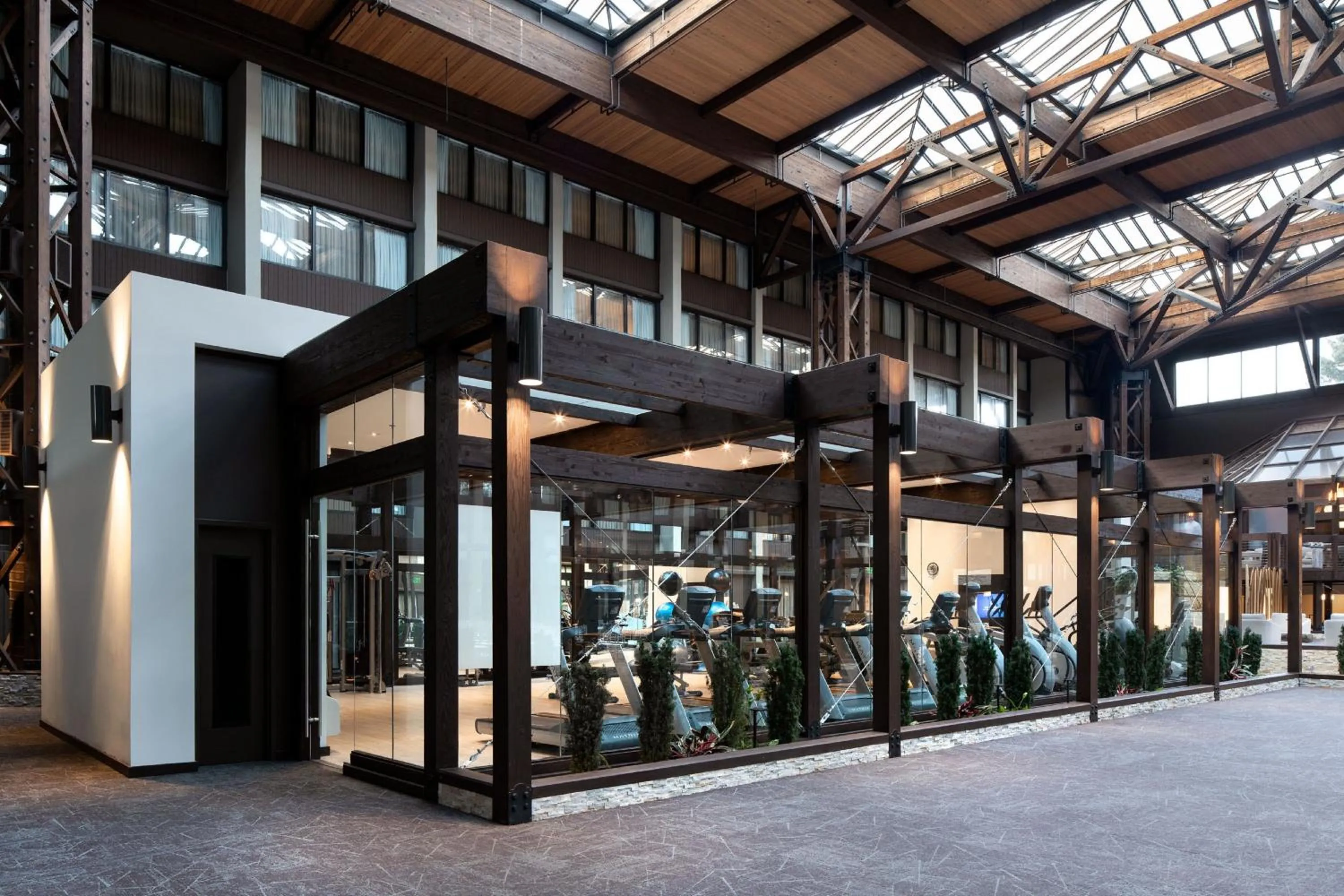 Fitness centre/facilities in Seattle Airport Marriott