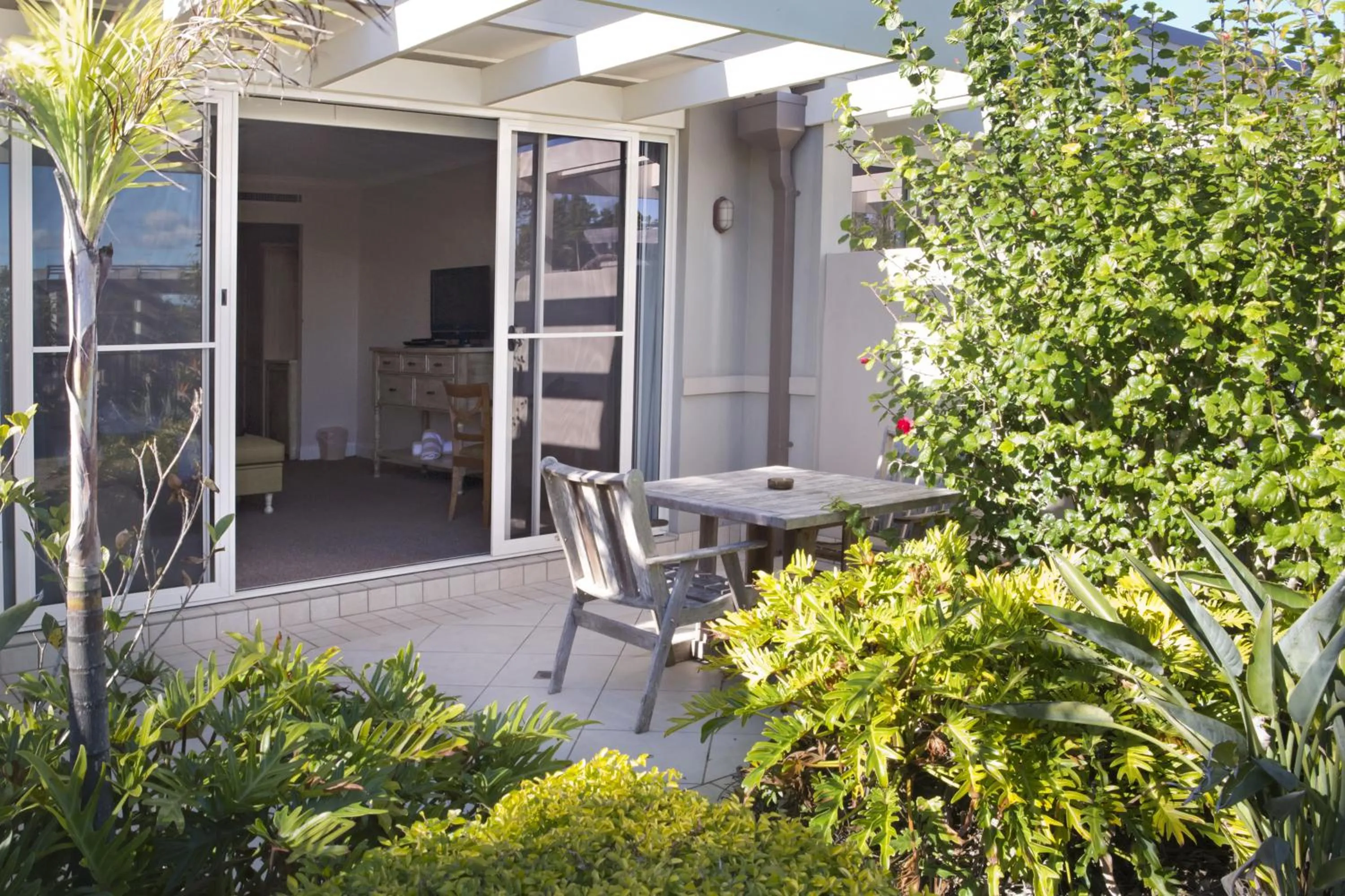 Patio in Harrington River Lodge