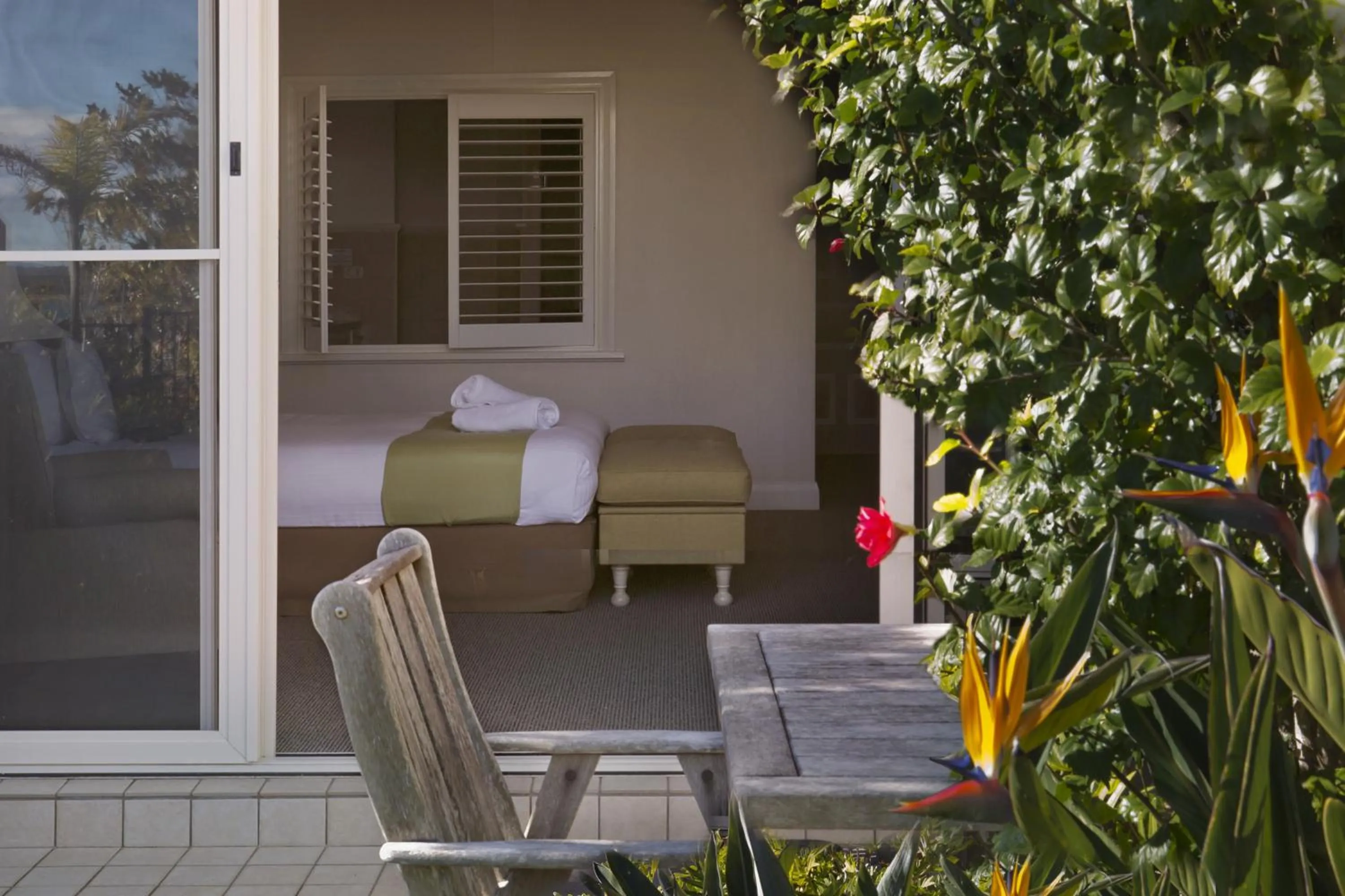 Patio in Harrington River Lodge