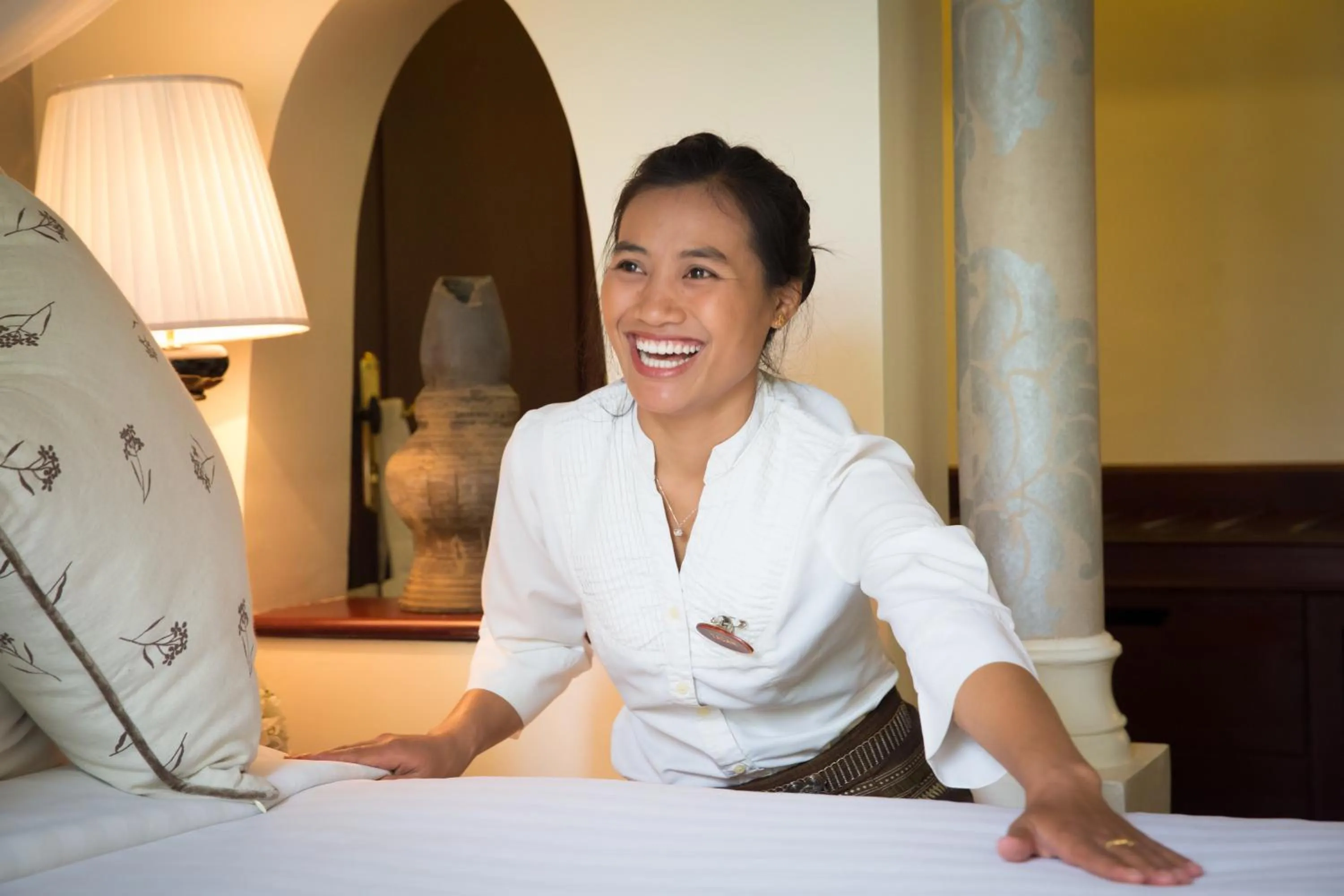 Property building, Bed in The Luang Say Residence