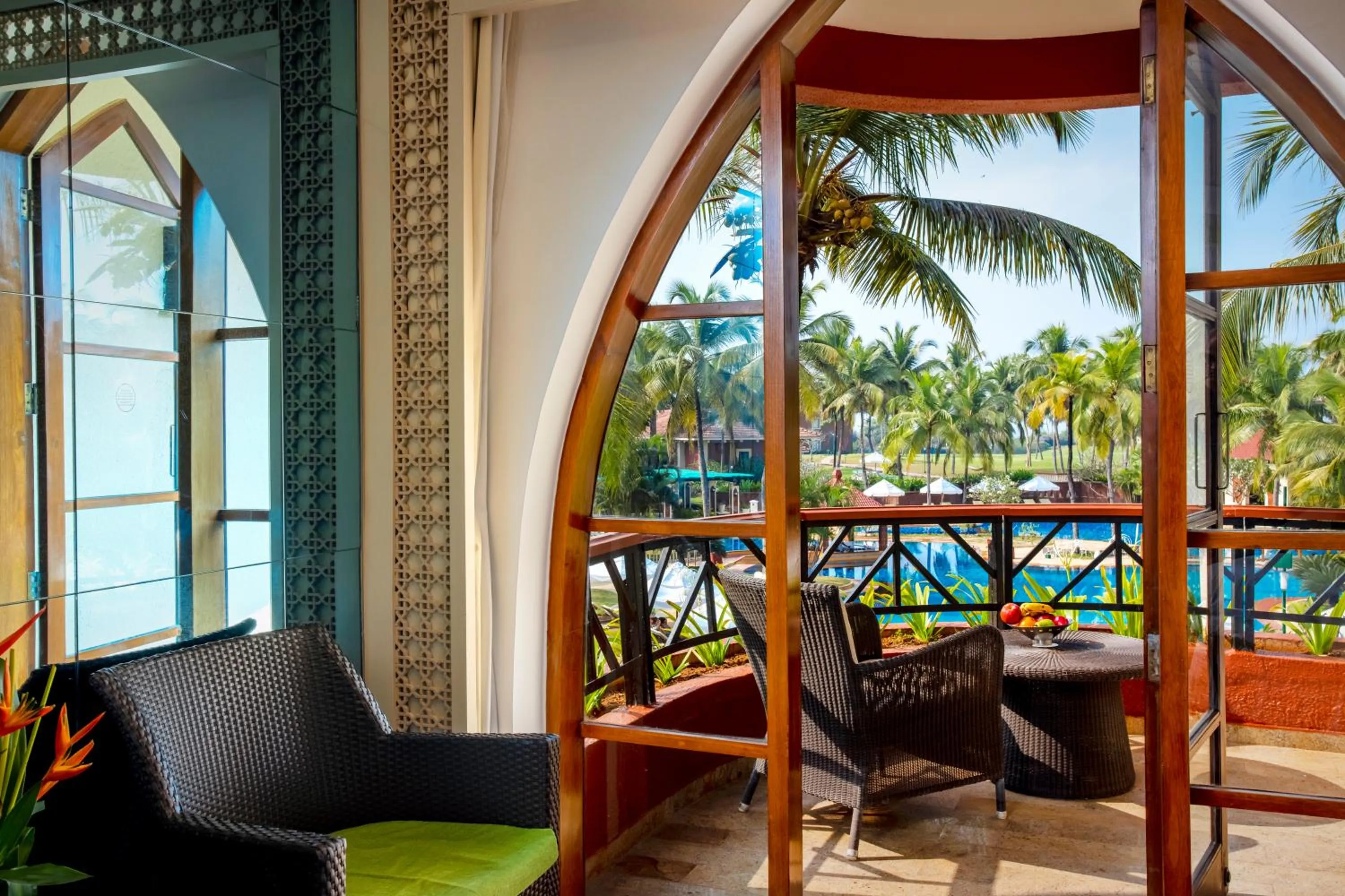 Pool view in Caravela Beach Resort