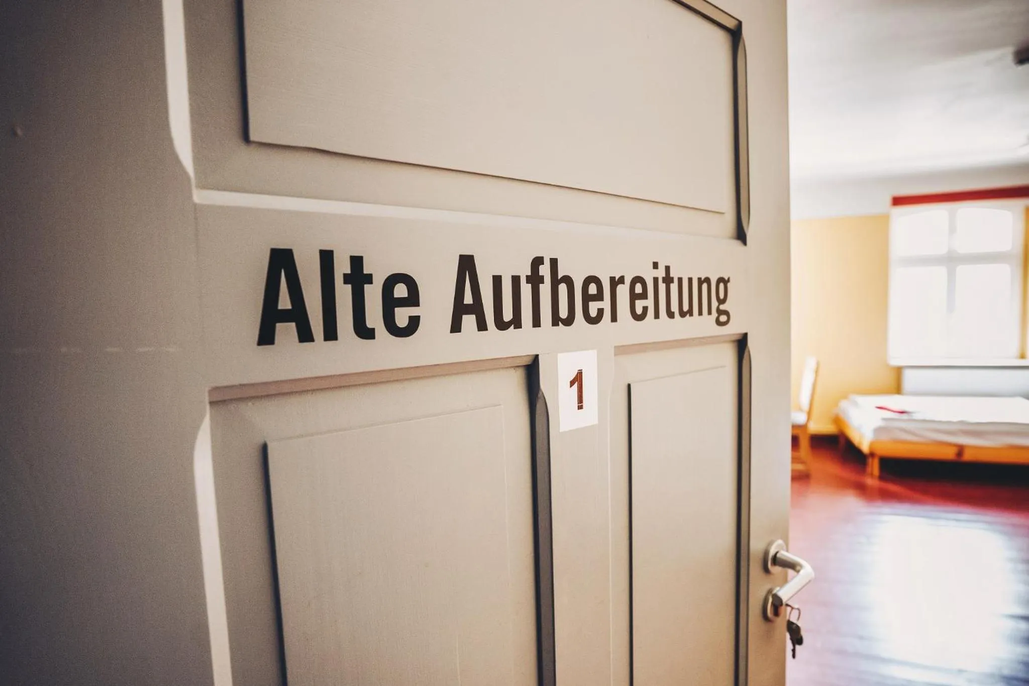 Bedroom, Bed in Pension Alter Hafen