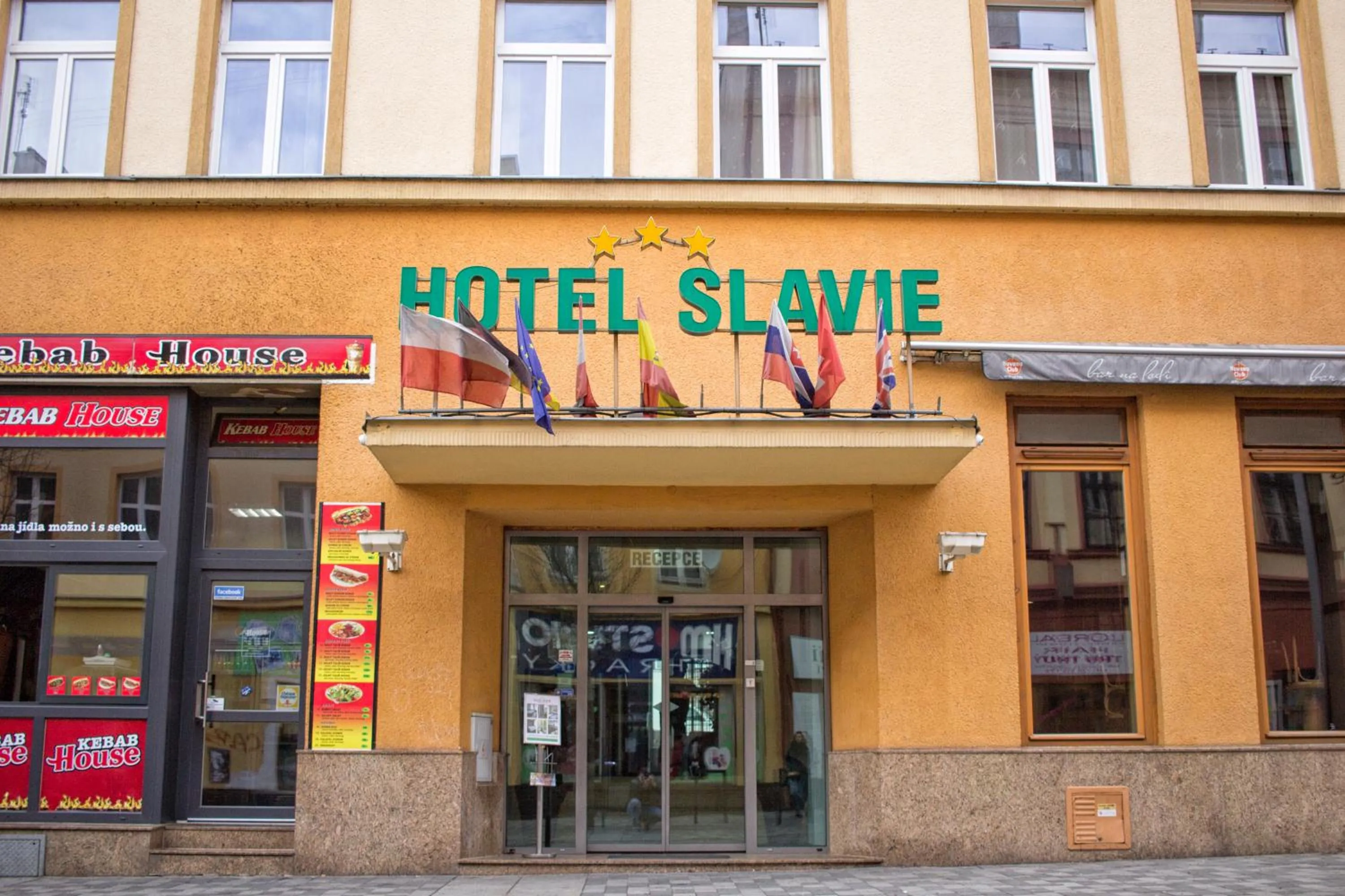 Facade/entrance in Hotel Slavie