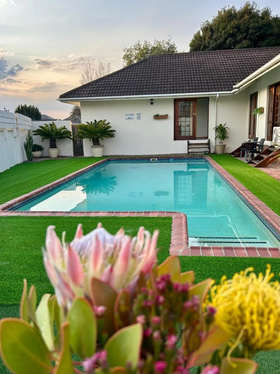 Pool view in Dolliwarie Guesthouse