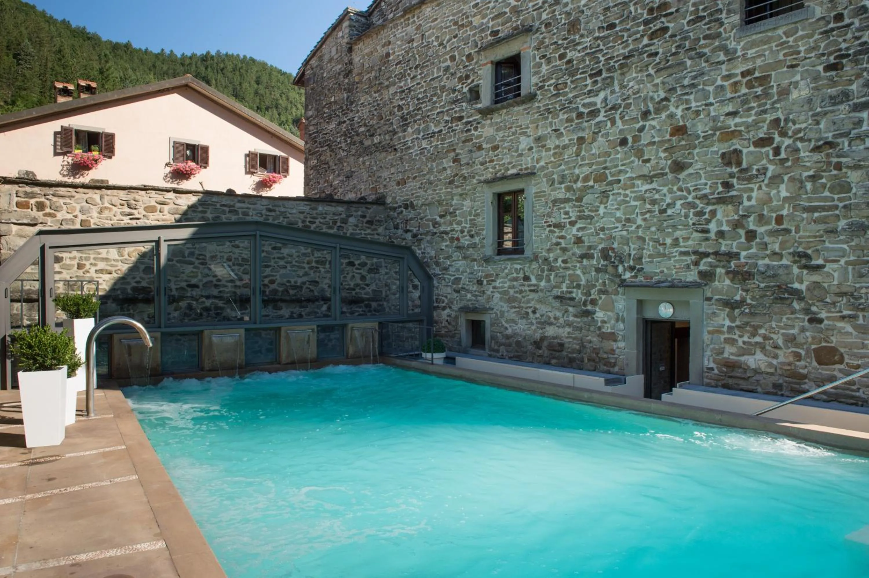 Pool view in Hotel Delle Terme Santa Agnese