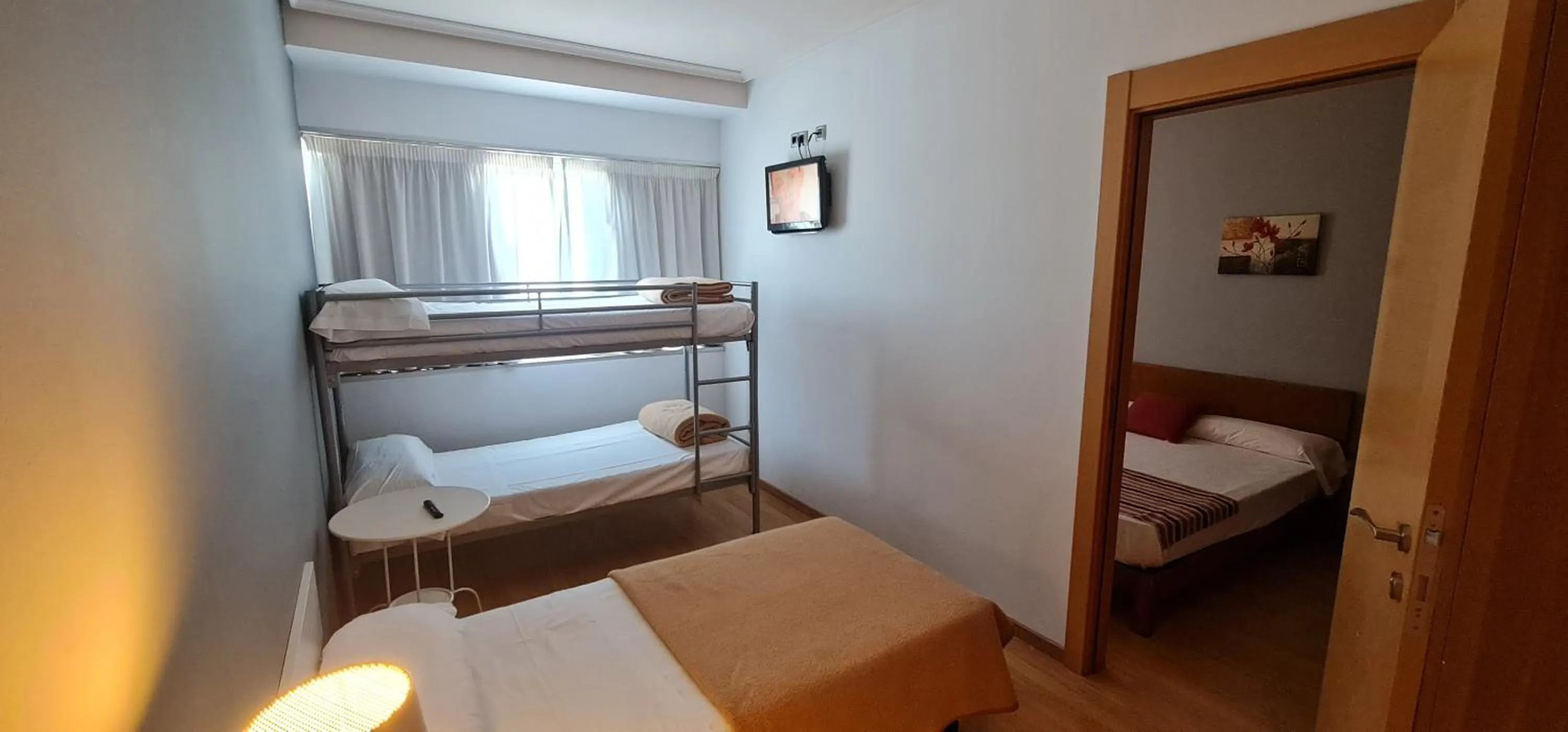 TV and multimedia, Bathroom in Hotel Ciudad de Corella