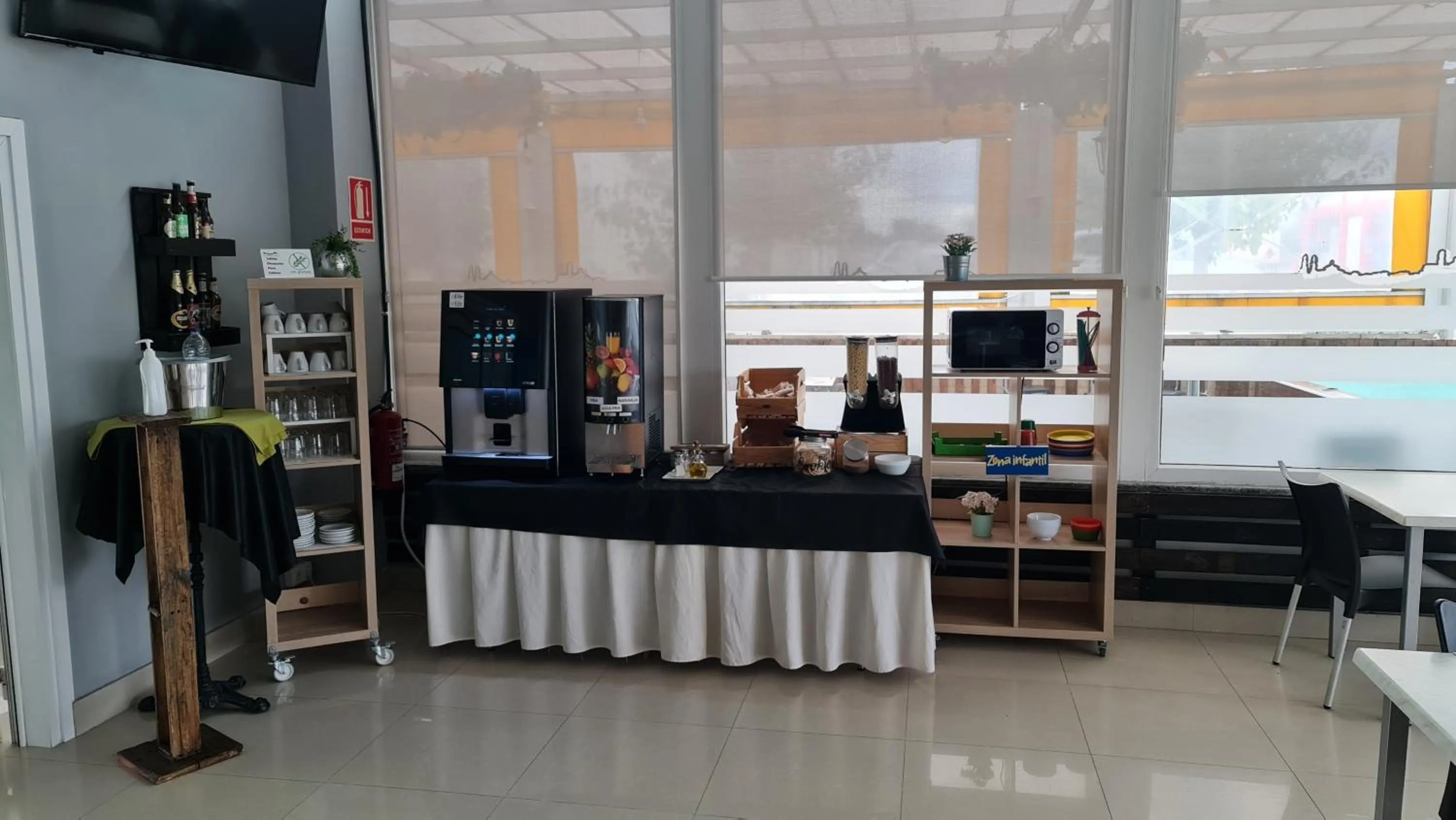 Continental breakfast in Hotel Ciudad de Corella